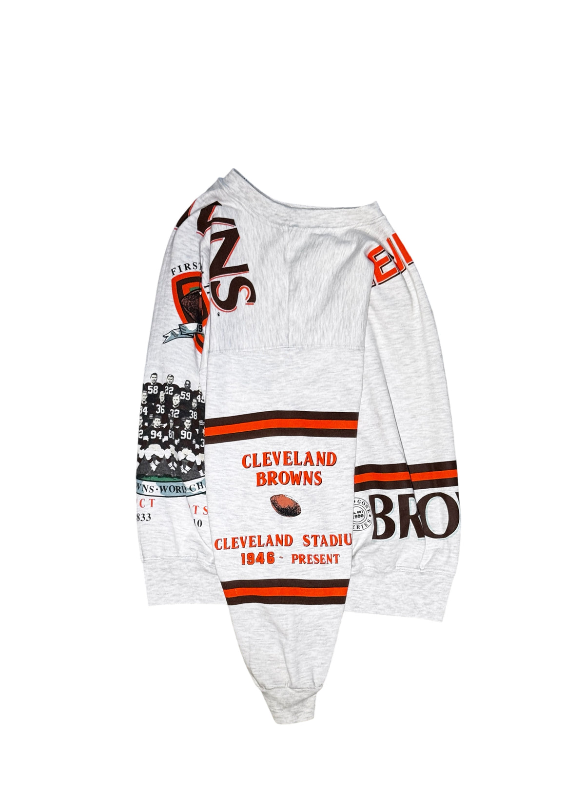 (SUP-860) NFL CLEVELAND BROWNS CREW NECK SWEAT - XL - MADE IN U.S.A.