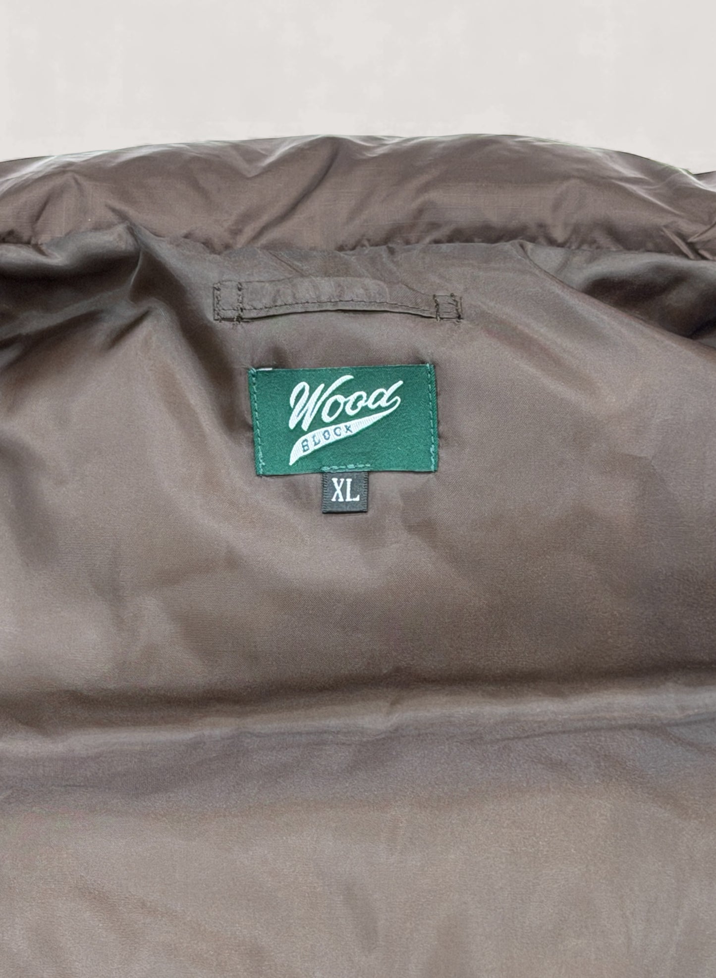 WOODBLOCK W FLAP DOWN VEST BROWN (WB-25AW-013)