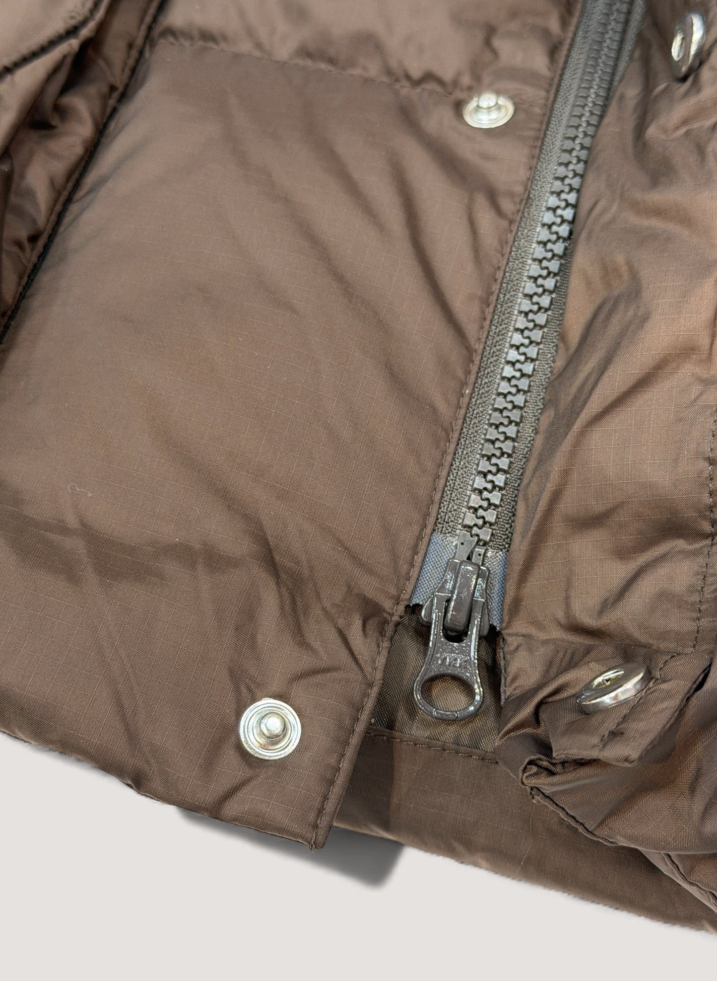 WOODBLOCK W FLAP DOWN VEST BROWN (WB-25AW-013)