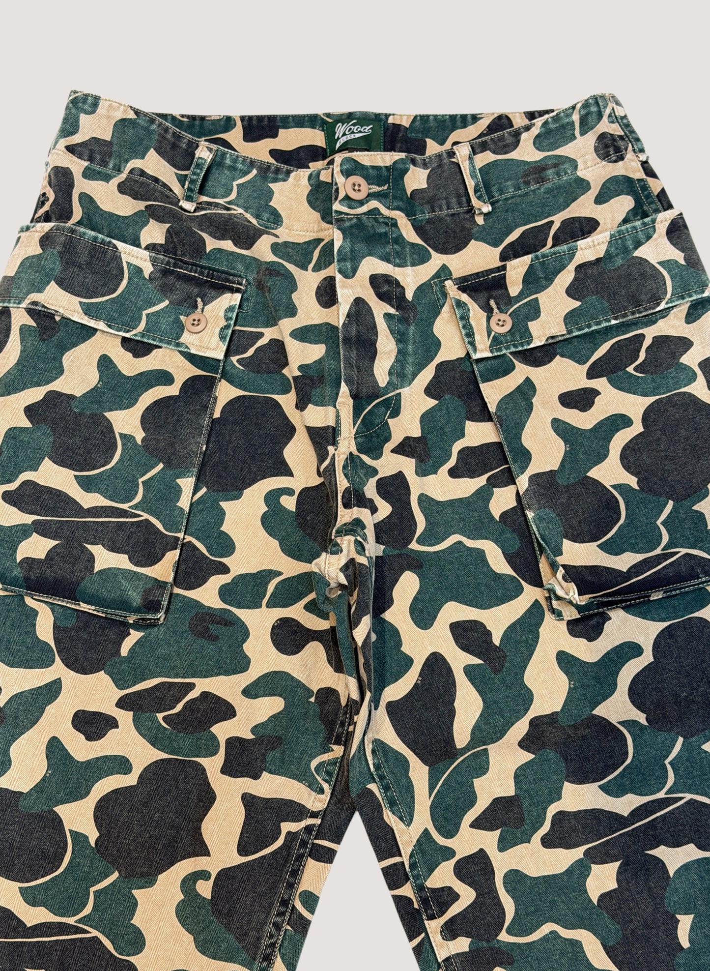 WOODBLOCK W-44 HERRINGBONE CARGO PANTS DUCK HUNTER CAMO (WB-26SS-002)