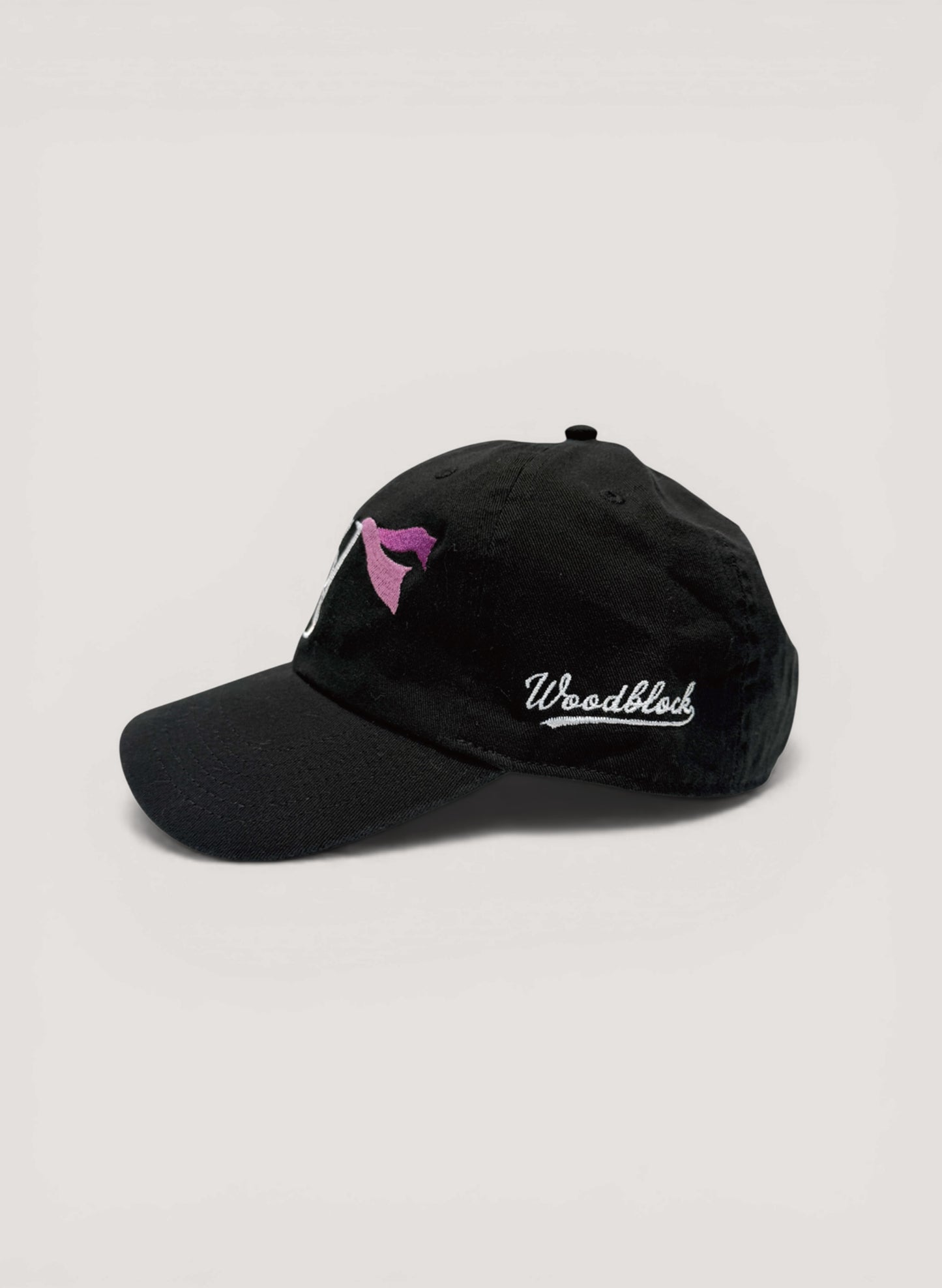 FLYING DUTCHMAN + OMAKASE + WOODBLOCK 6PANEL COTTON TWILL CAP BLACK (WB-26SS-015)