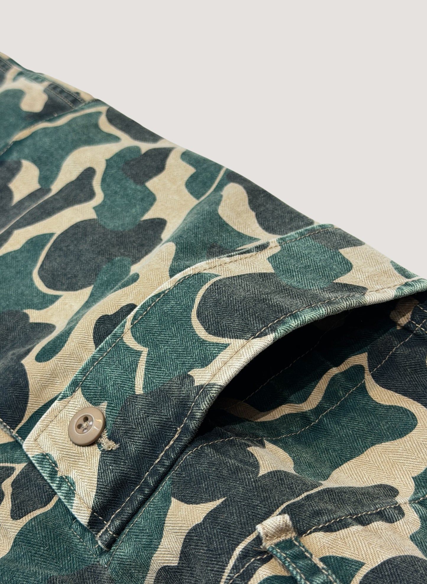 WOODBLOCK W-44 HERRINGBONE CARGO PANTS DUCK HUNTER CAMO (WB-26SS-002)
