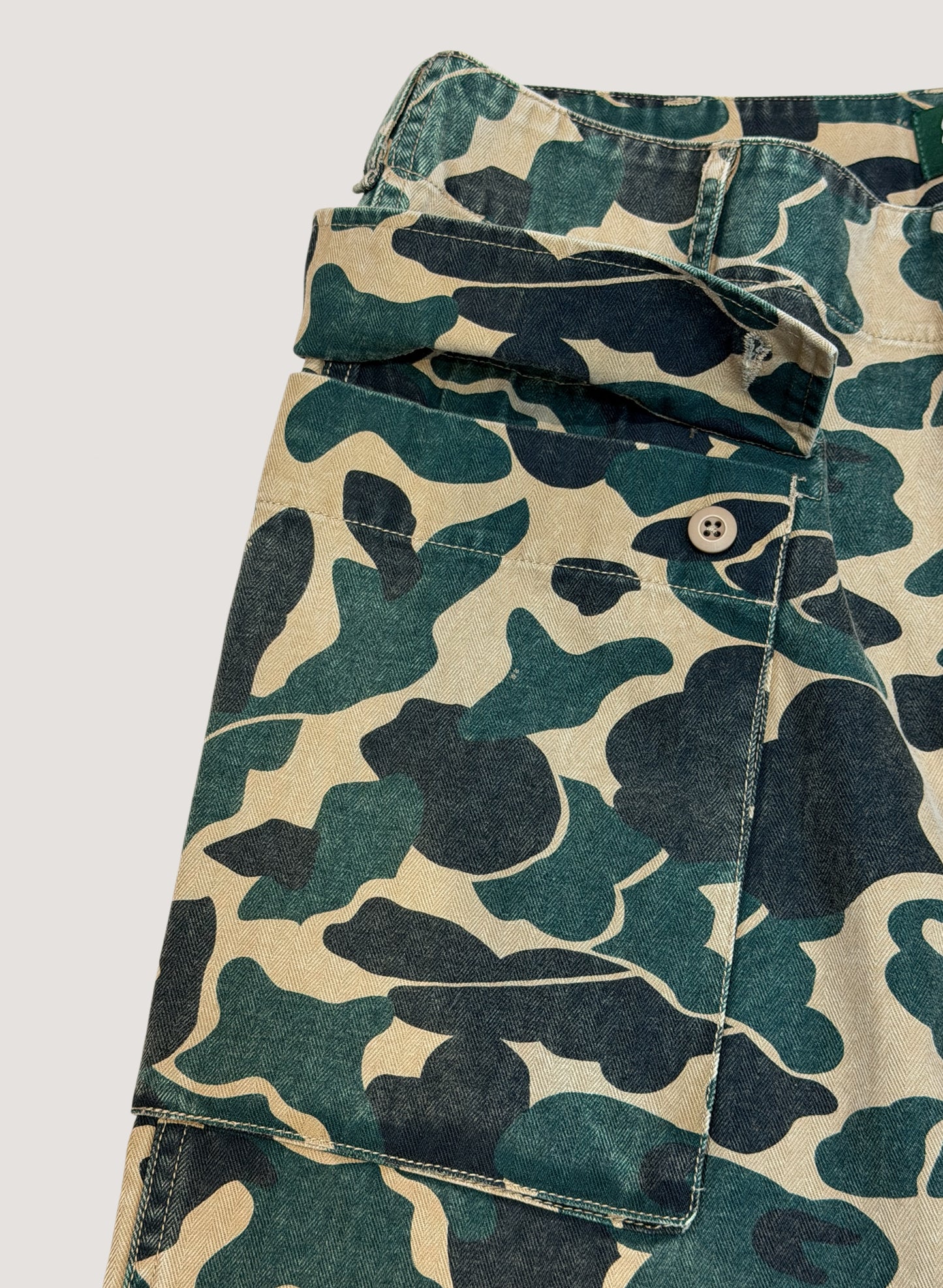 WOODBLOCK W-44 HERRINGBONE CARGO PANTS DUCK HUNTER CAMO (WB-26SS-002)