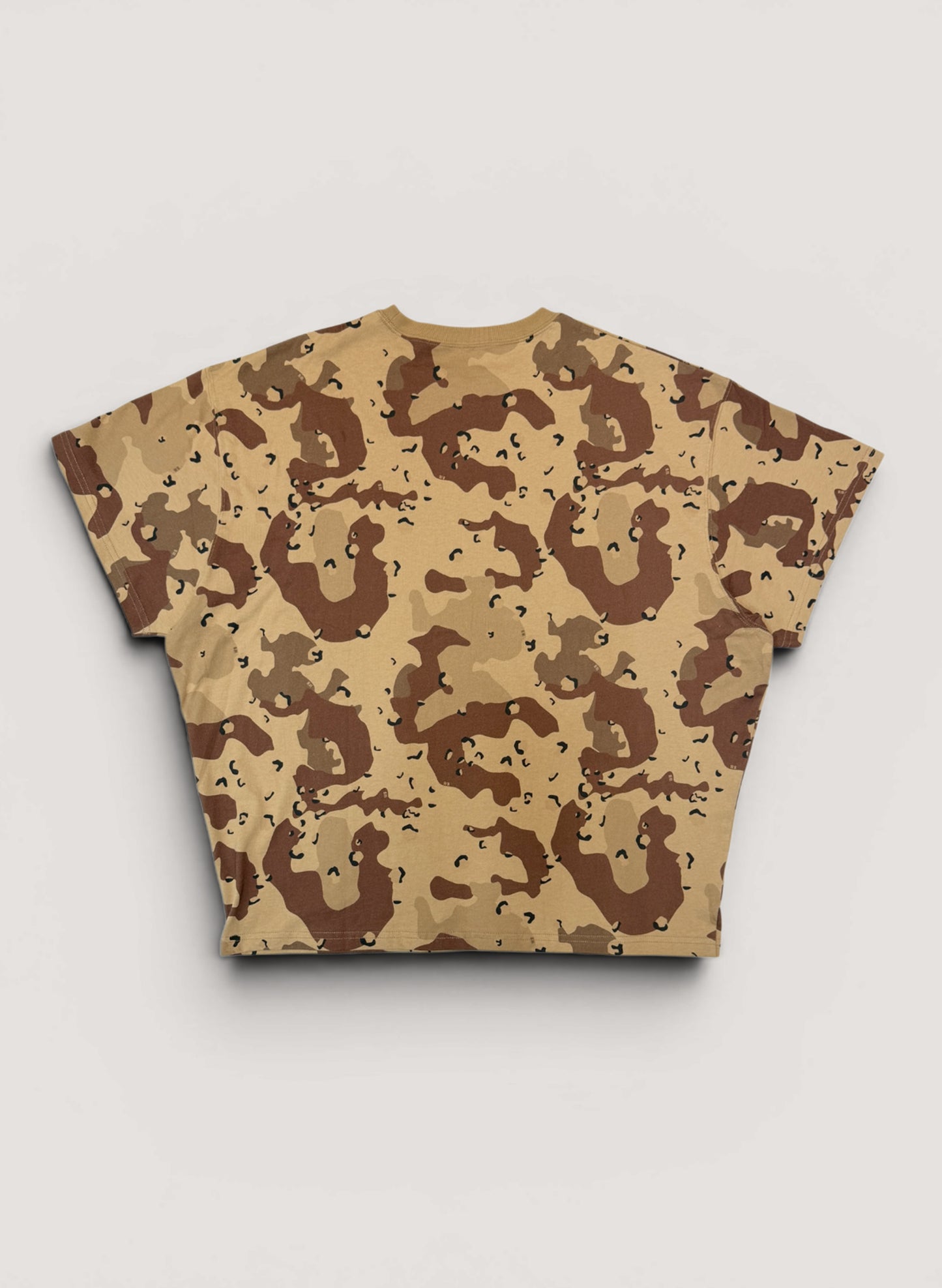 WOODBLOCK WIDE SILHOUETTE POCKET T-SHIRT CHOCOTIP CAMO (WB-26SS-025)