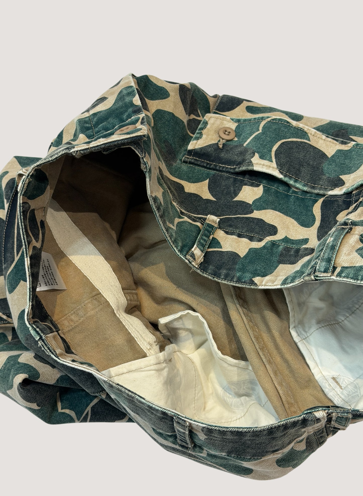 WOODBLOCK W-44 HERRINGBONE CARGO PANTS DUCK HUNTER CAMO (WB-26SS-002)