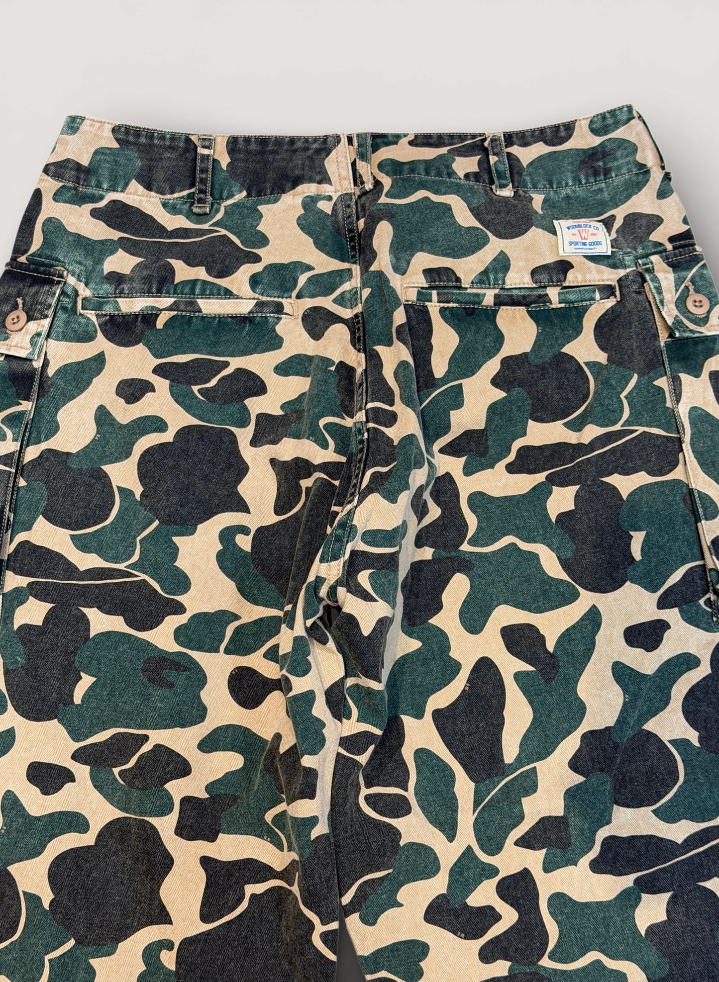 WOODBLOCK W-44 HERRINGBONE CARGO PANTS DUCK HUNTER CAMO (WB-26SS-002)