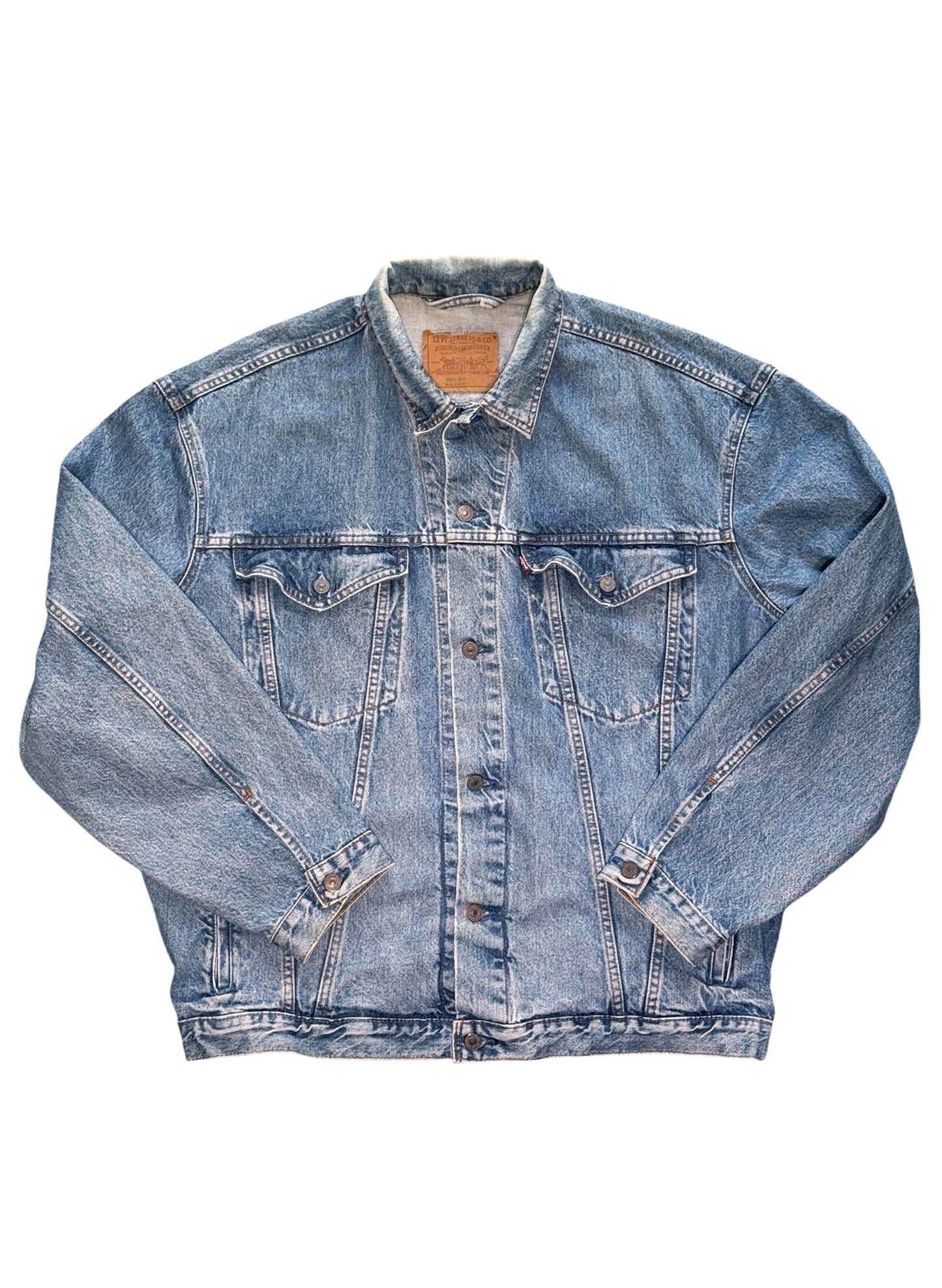 (SUP-568) LEVI'S 75528 0412 "BIG SIZE" DENIM JACKET - MADE IN CANADA