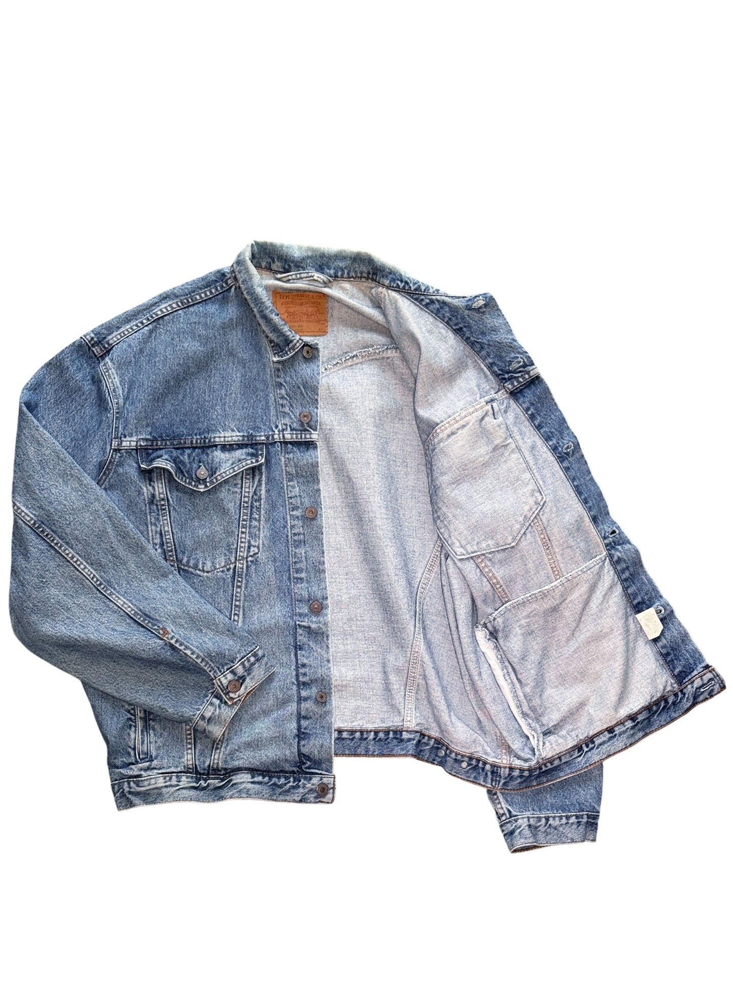 (SUP-568) LEVI'S 75528 0412 "BIG SIZE" DENIM JACKET - MADE IN CANADA