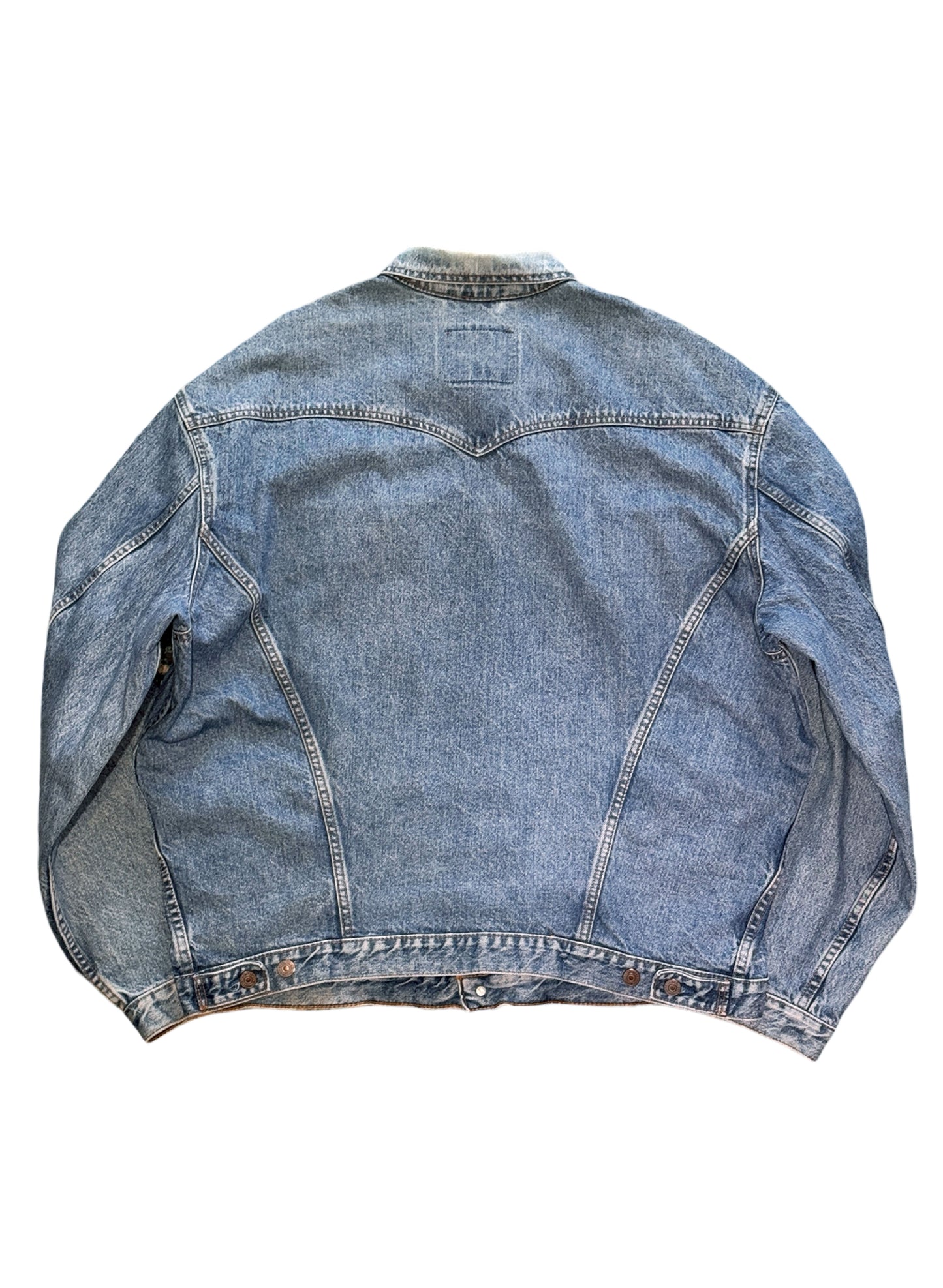 (SUP-568) LEVI'S 75528 0412 "BIG SIZE" DENIM JACKET - MADE IN CANADA