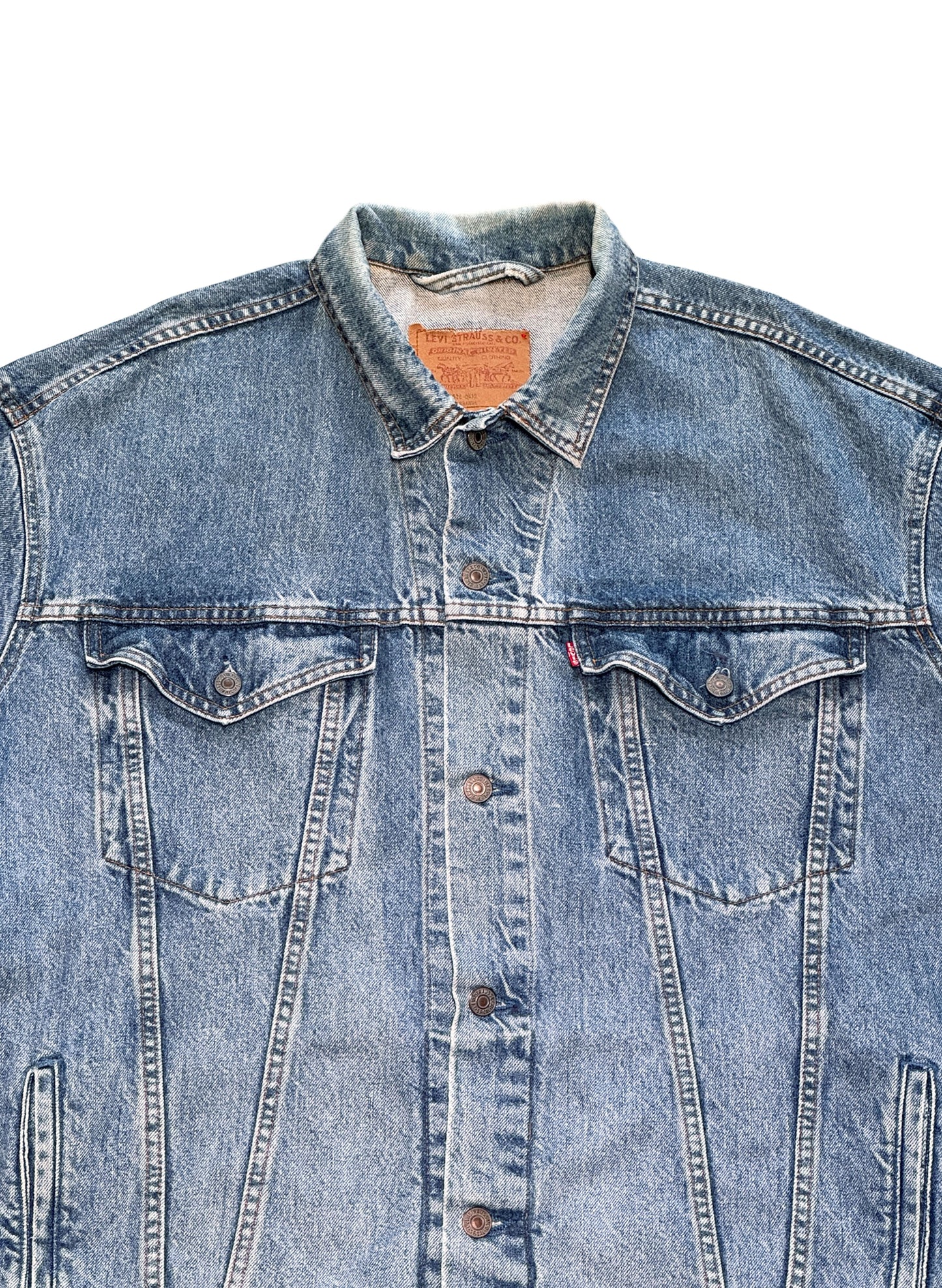 (SUP-568) LEVI'S 75528 0412 "BIG SIZE" DENIM JACKET - MADE IN CANADA