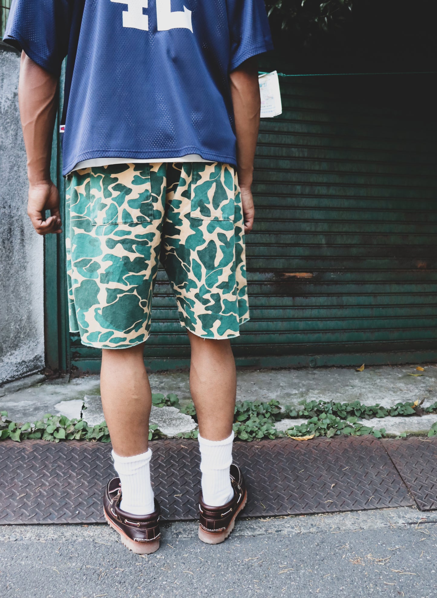 (WB-24SS-066) WOODBLOCK CUT-OFF EASY SHORTS