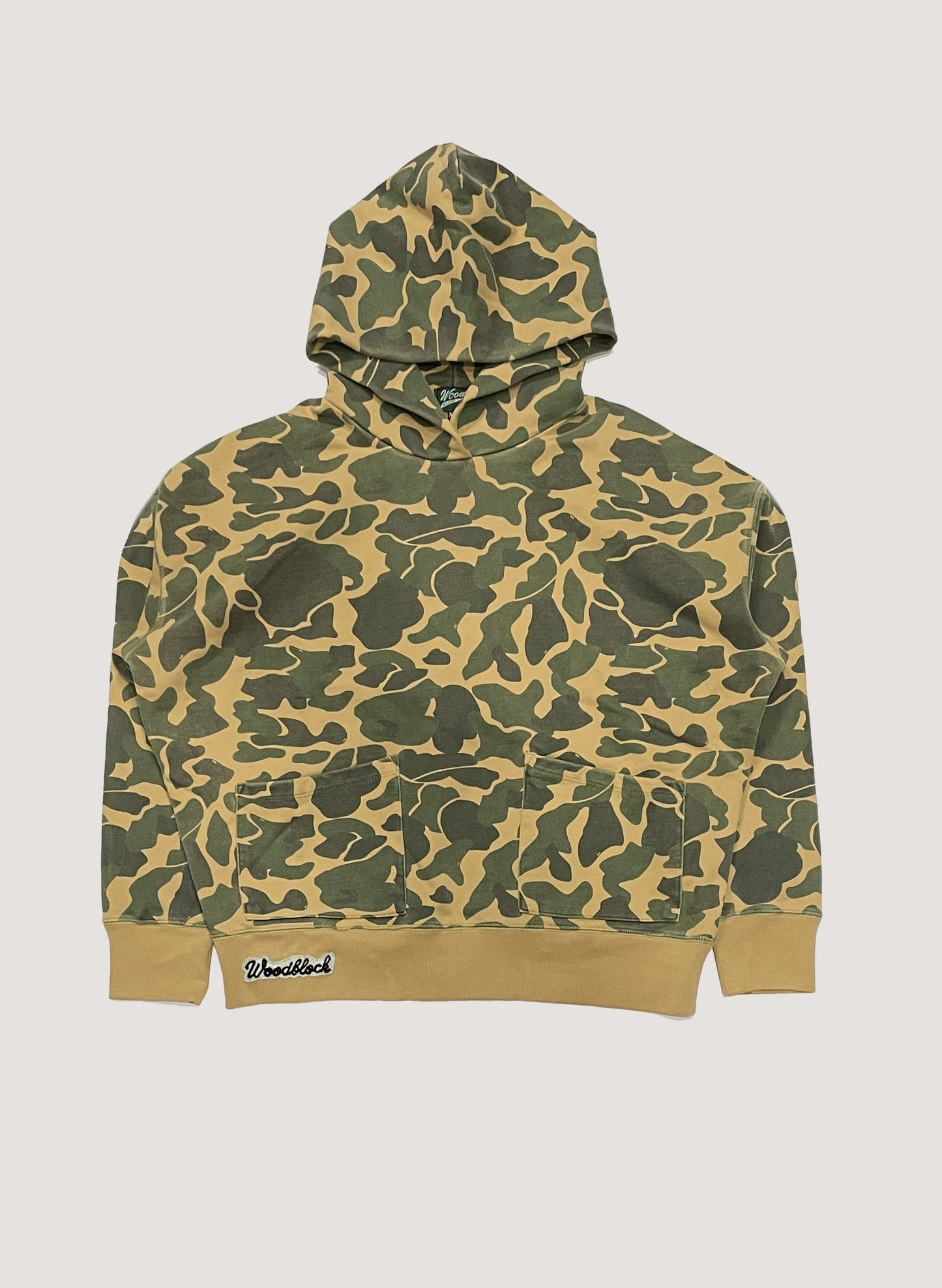 WOODBLOCK CAMO SWEAT HOODIE(WB-24SS-022)