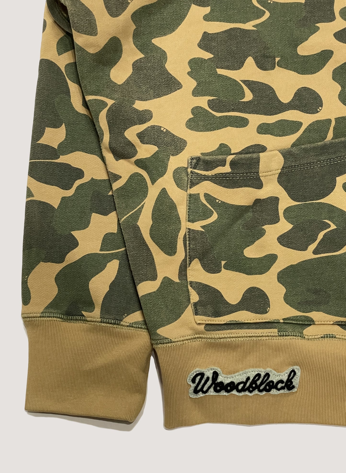 WOODBLOCK CAMO SWEAT HOODIE(WB-24SS-022)