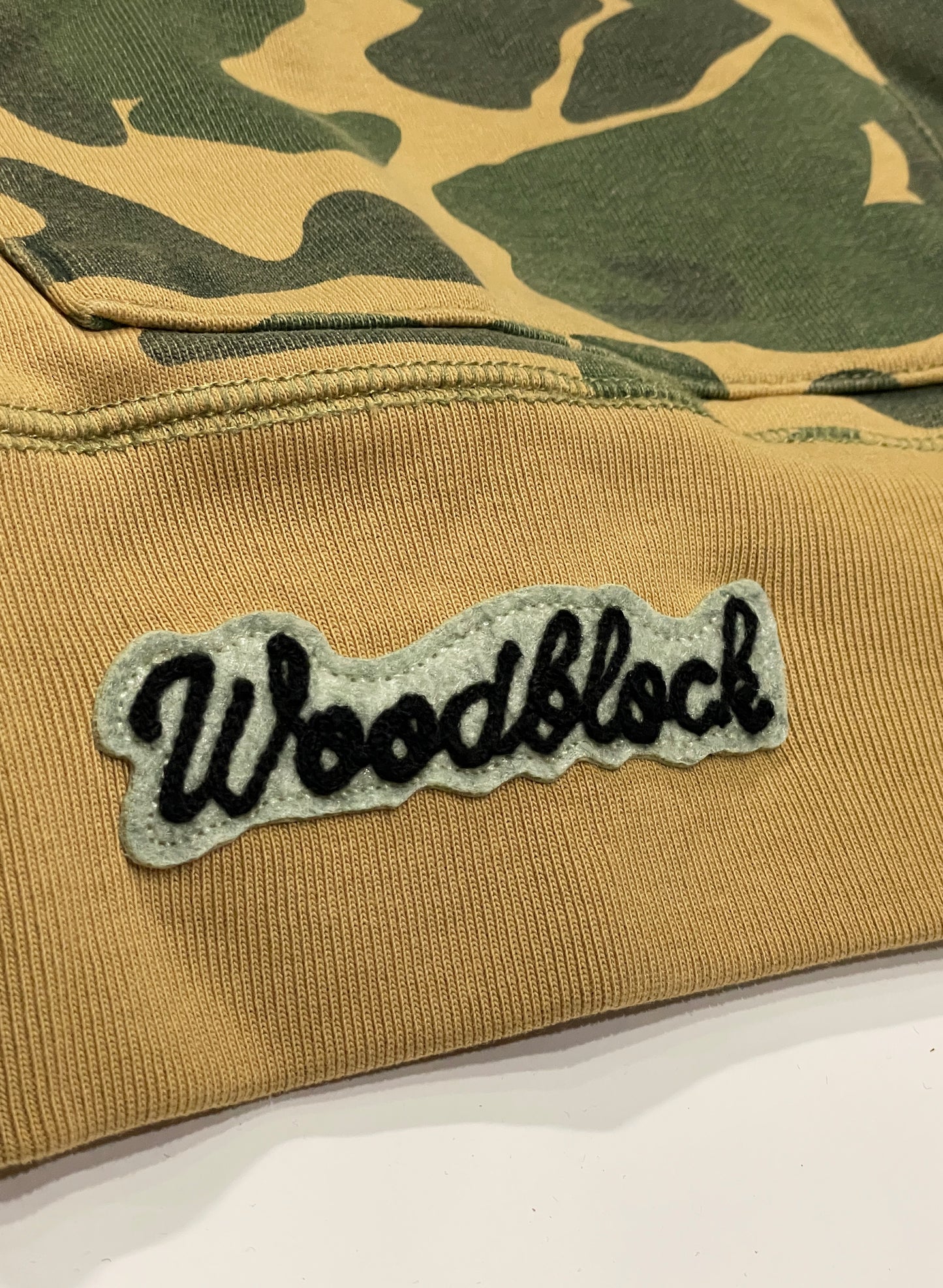 WOODBLOCK CAMO SWEAT HOODIE(WB-24SS-022)