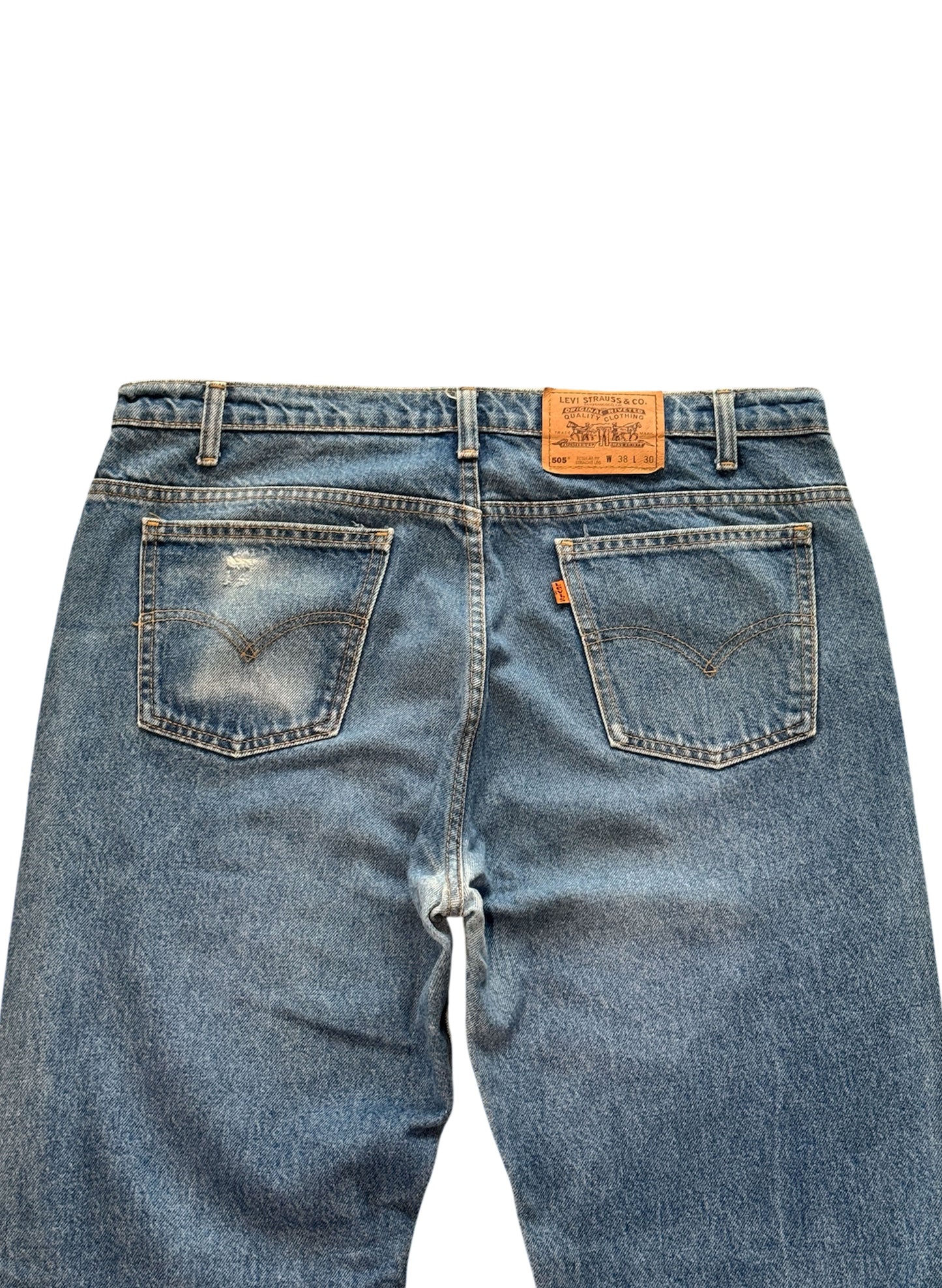 (SUP-333) LEVI'S 505 "ORANGE TAB" - MADE IN CANADA (w38)