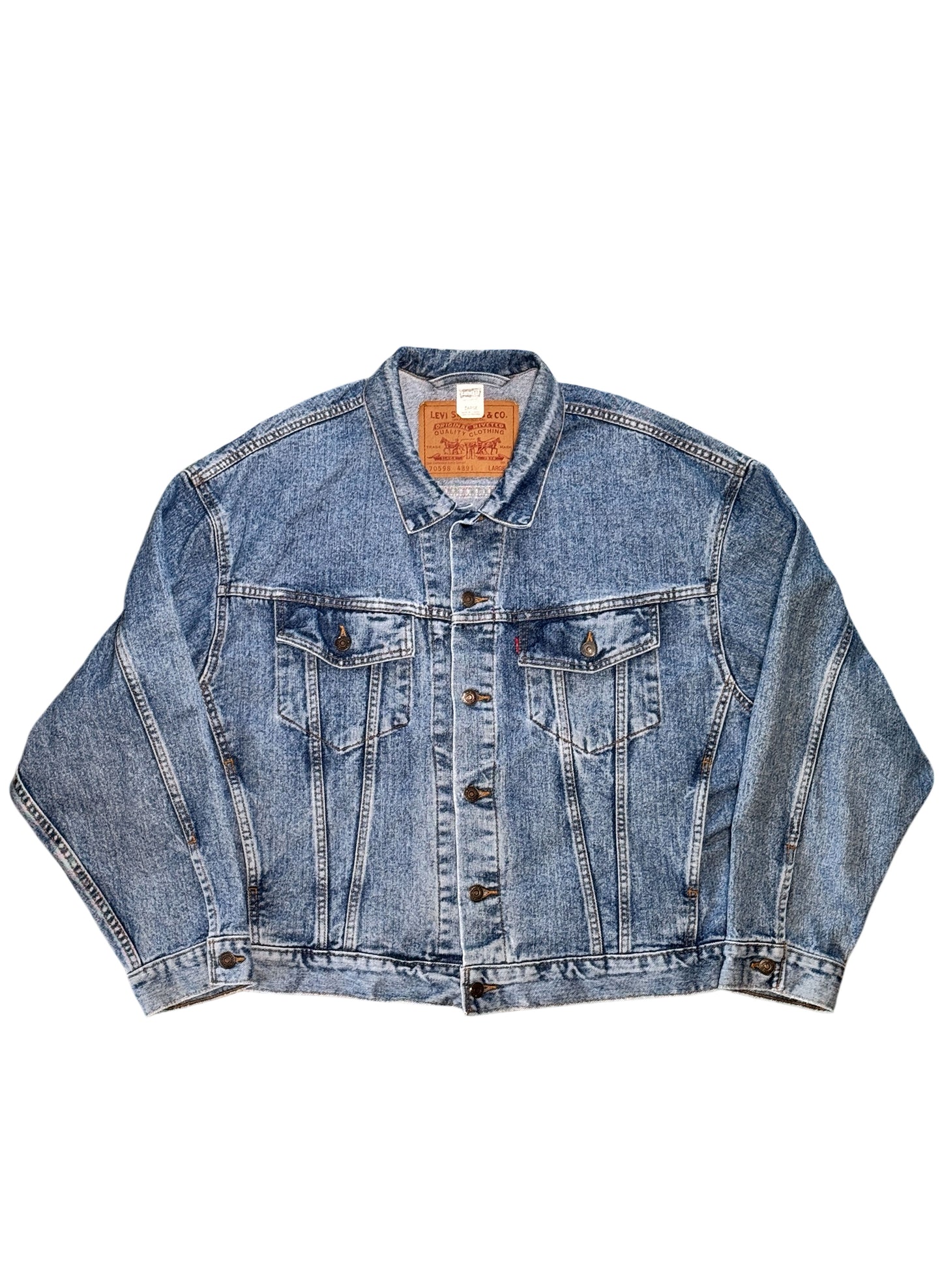 (SUP-517) EURO LEVI'S 70598 4891 DENIM JACKET "BIG PATCH" - MADE IN CANADA