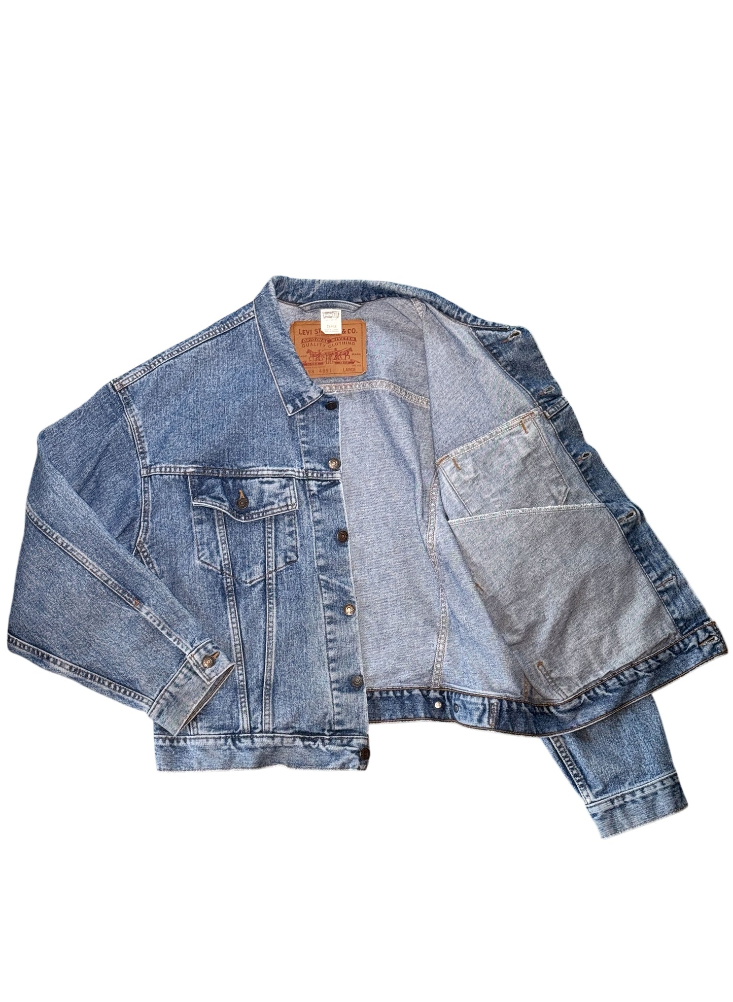 (SUP-517) EURO LEVI'S 70598 4891 DENIM JACKET "BIG PATCH" - MADE IN CANADA
