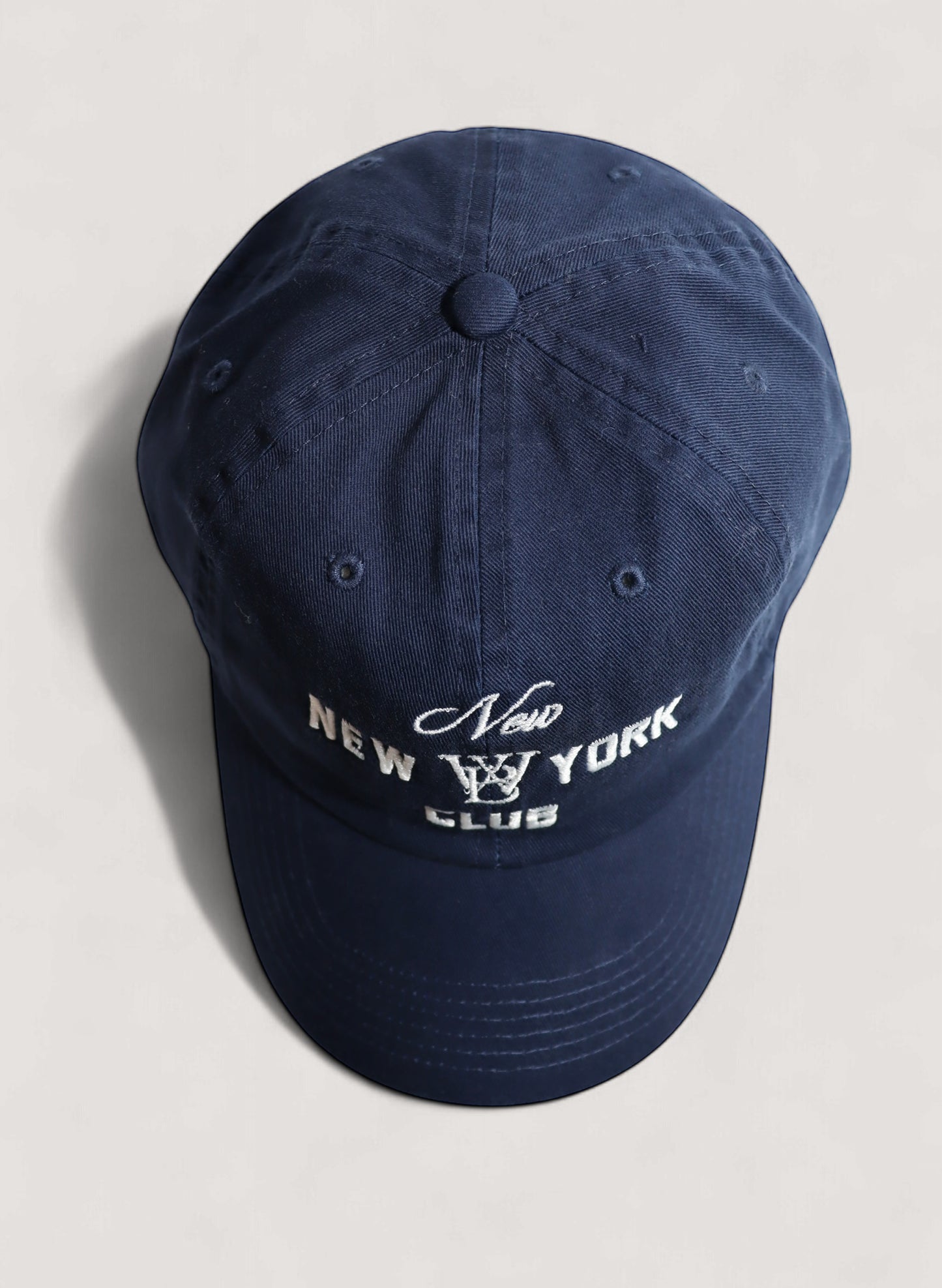 WOODBLOCK × NEW NEW YORK CLUB COTTON TWILL 6PANEL CAP NAVY (WB-24AW-012)