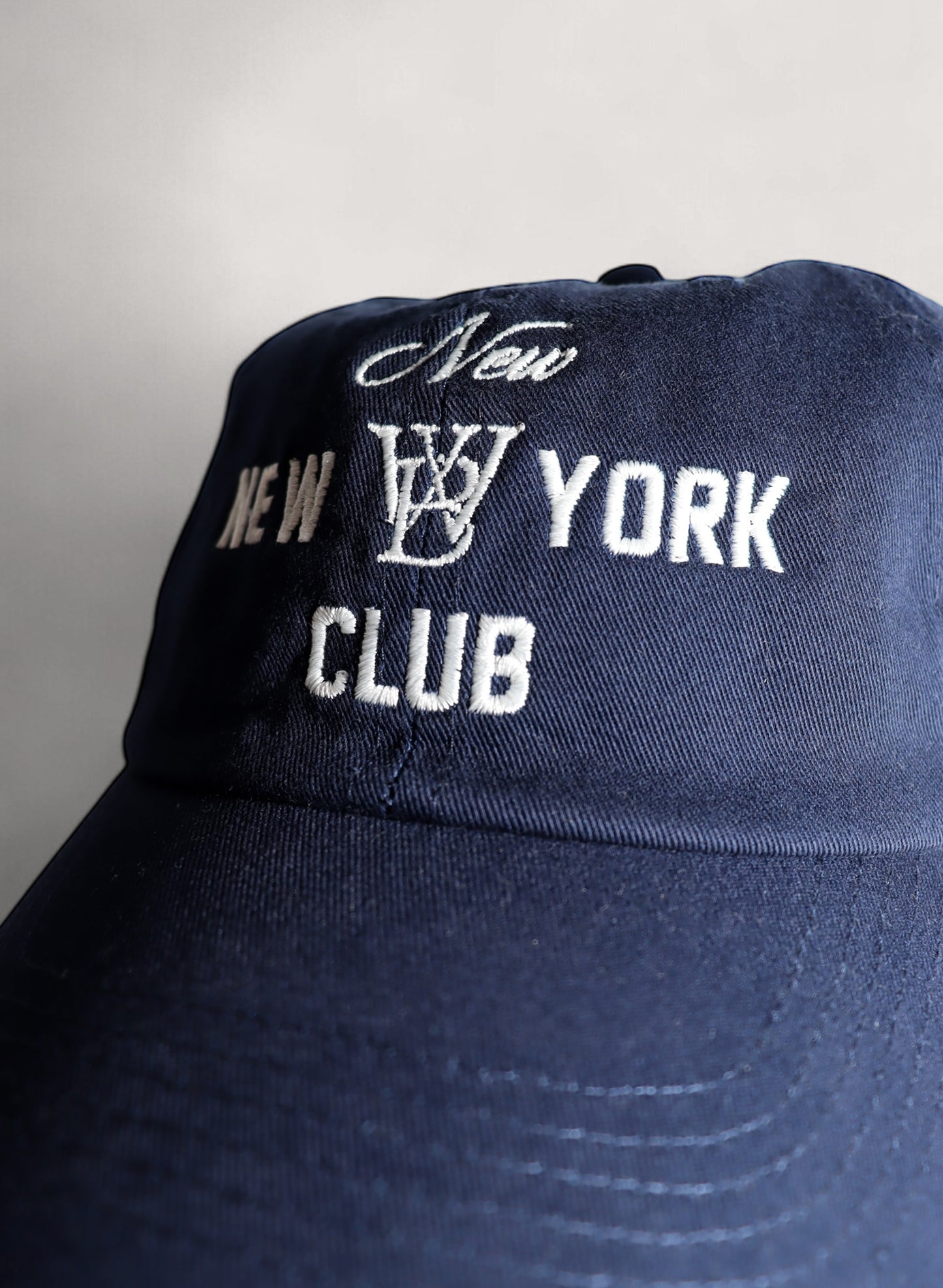 WOODBLOCK × NEW NEW YORK CLUB COTTON TWILL 6PANEL CAP NAVY (WB-24AW-012)