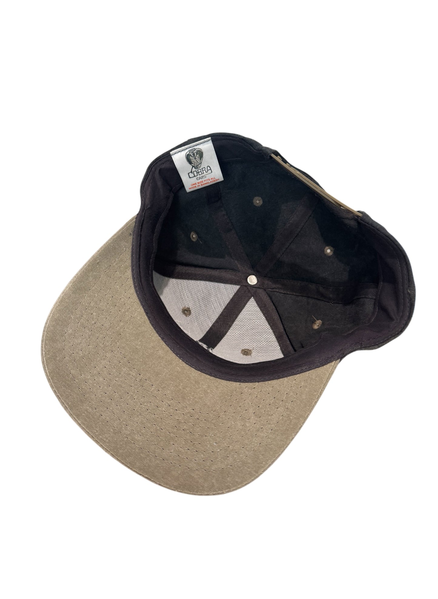 (SUP-514) CARMAR SAFETY SNAPBACK CAP - CHARCOAL/BEIGE