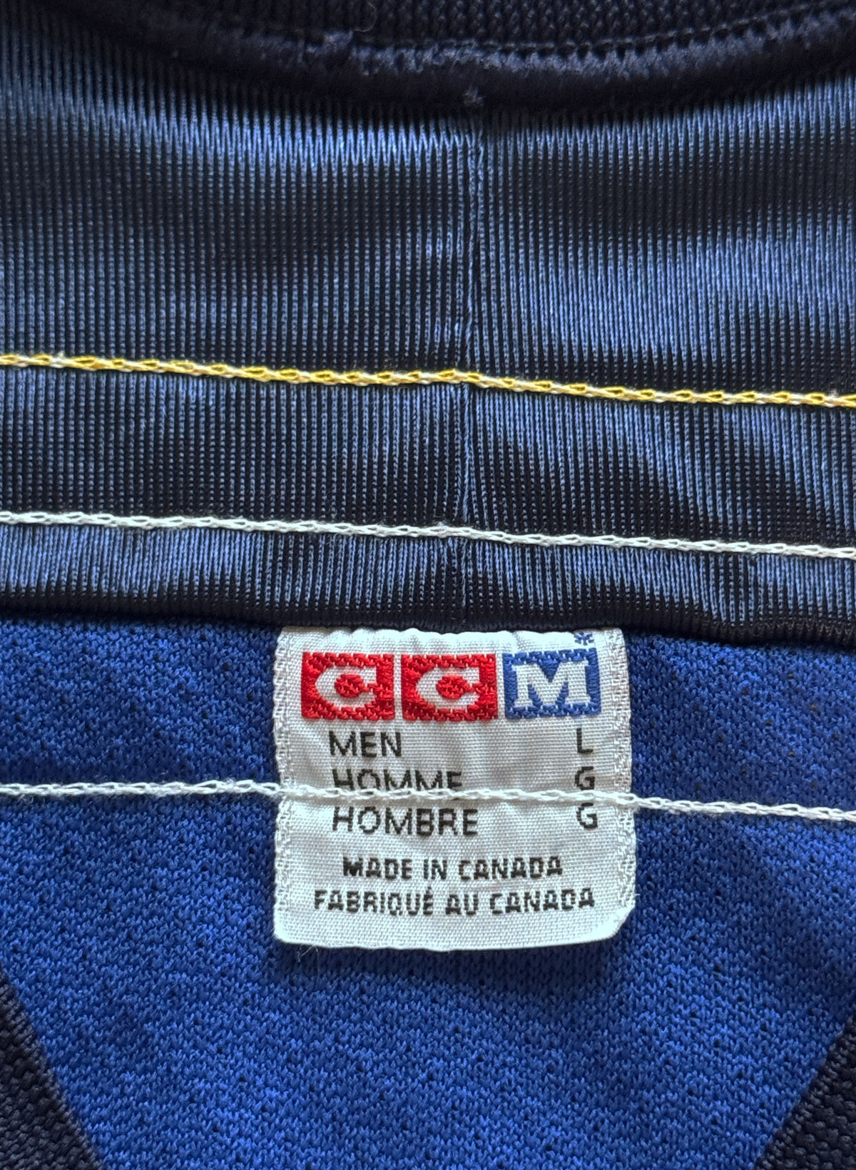 (SUP-796) 90s CCM HOCKEY SHIRT (L) - MADE IN CANADA
