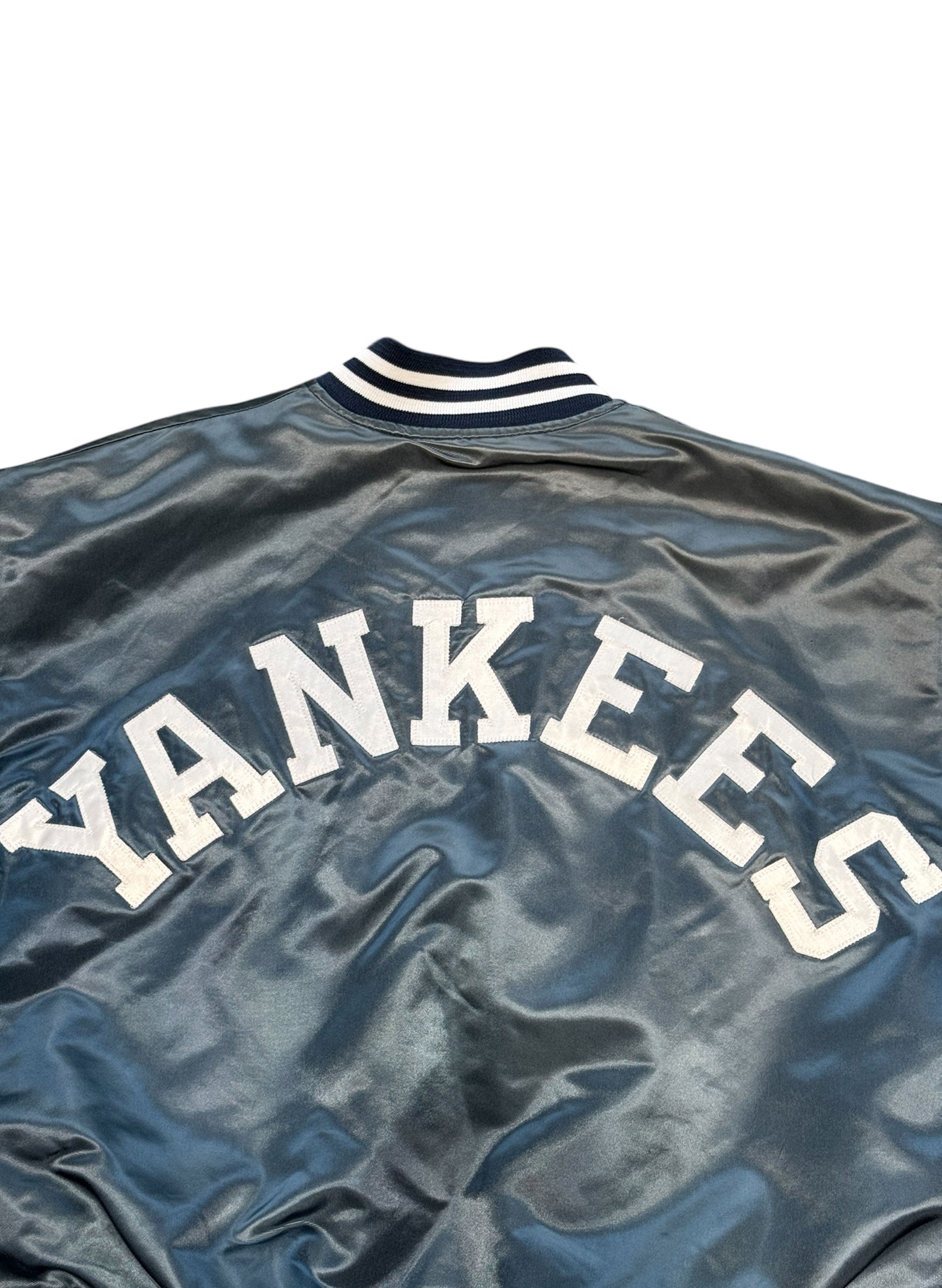 (SUP-554) Chalk Line NEW YORK YANKEES QUILTING NYLON STADIUM JACKET - L - MADE IN U.S.A.