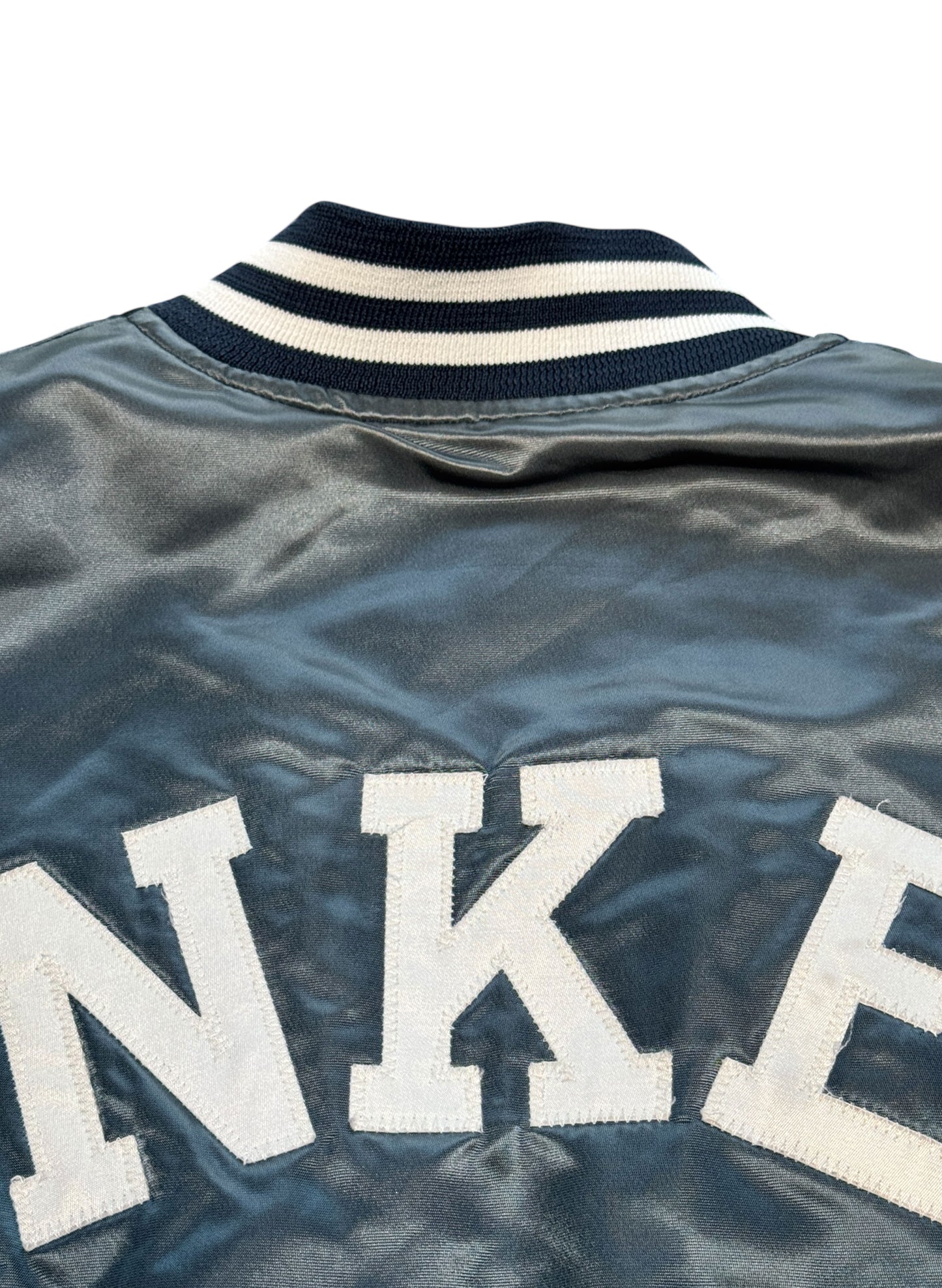 (SUP-554) Chalk Line NEW YORK YANKEES QUILTING NYLON STADIUM JACKET - L - MADE IN U.S.A.