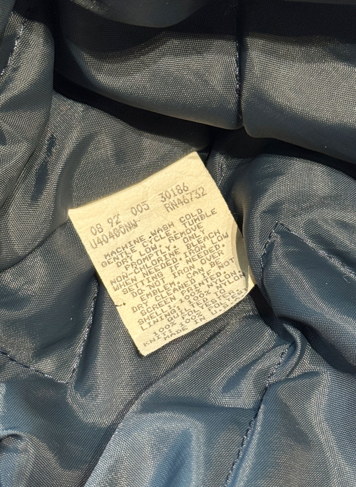 (SUP-554) Chalk Line NEW YORK YANKEES QUILTING NYLON STADIUM JACKET - L - MADE IN U.S.A.