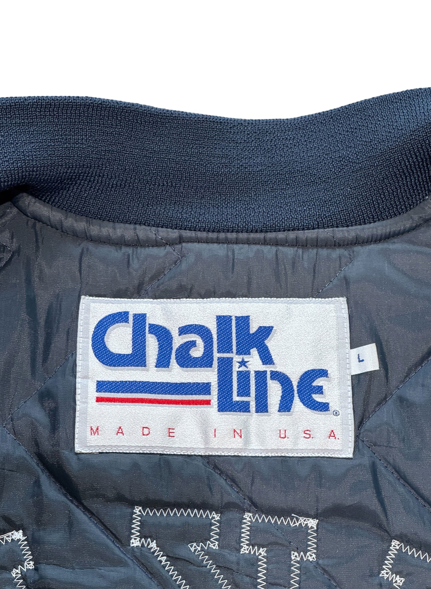 (SUP-772) Chalk Line NEW YORK YANKEES NYLON STADIUM JACKET (L) - MADE IN U.S.A.