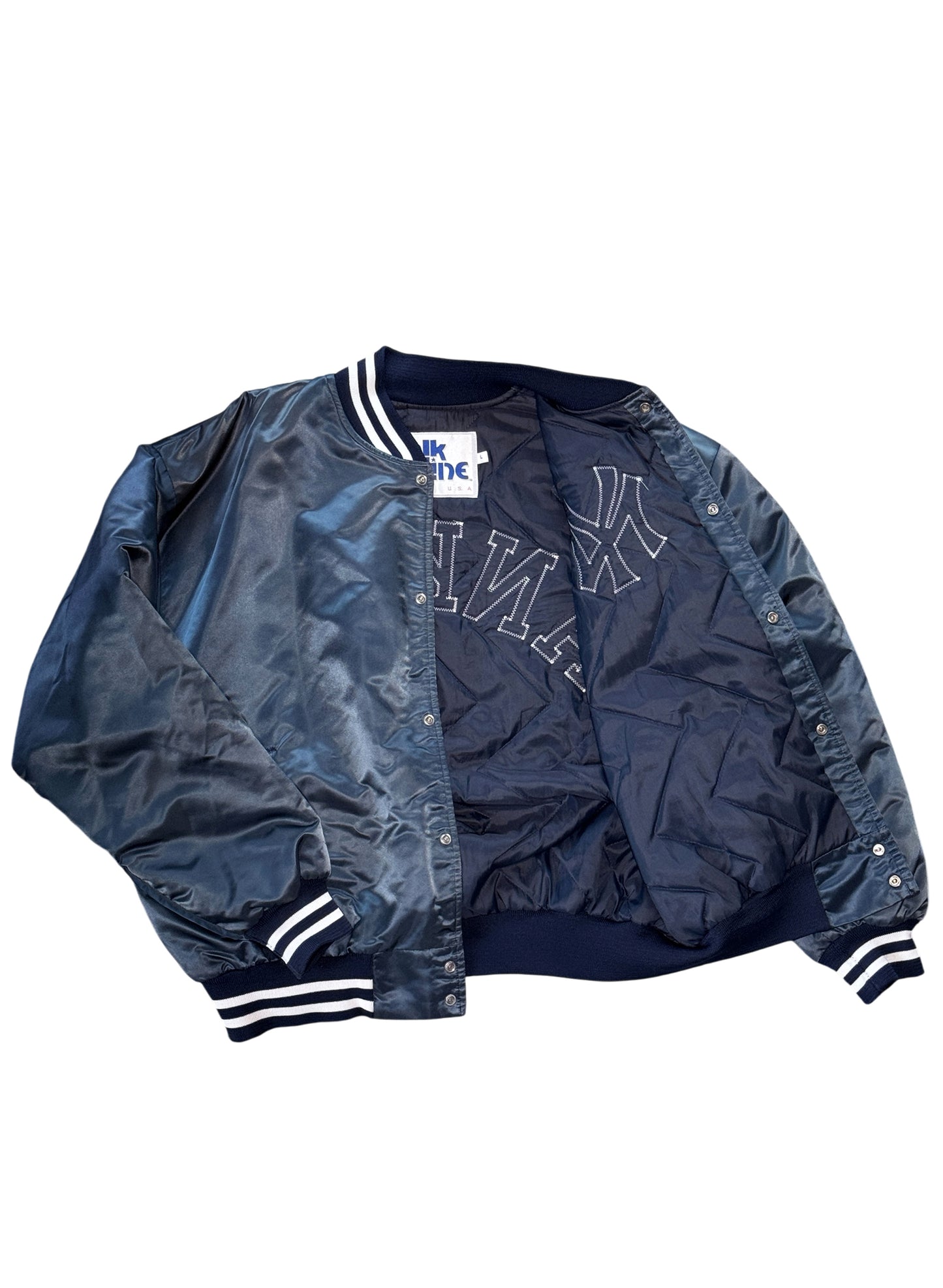 (SUP-772) Chalk Line NEW YORK YANKEES NYLON STADIUM JACKET (L) - MADE IN U.S.A.