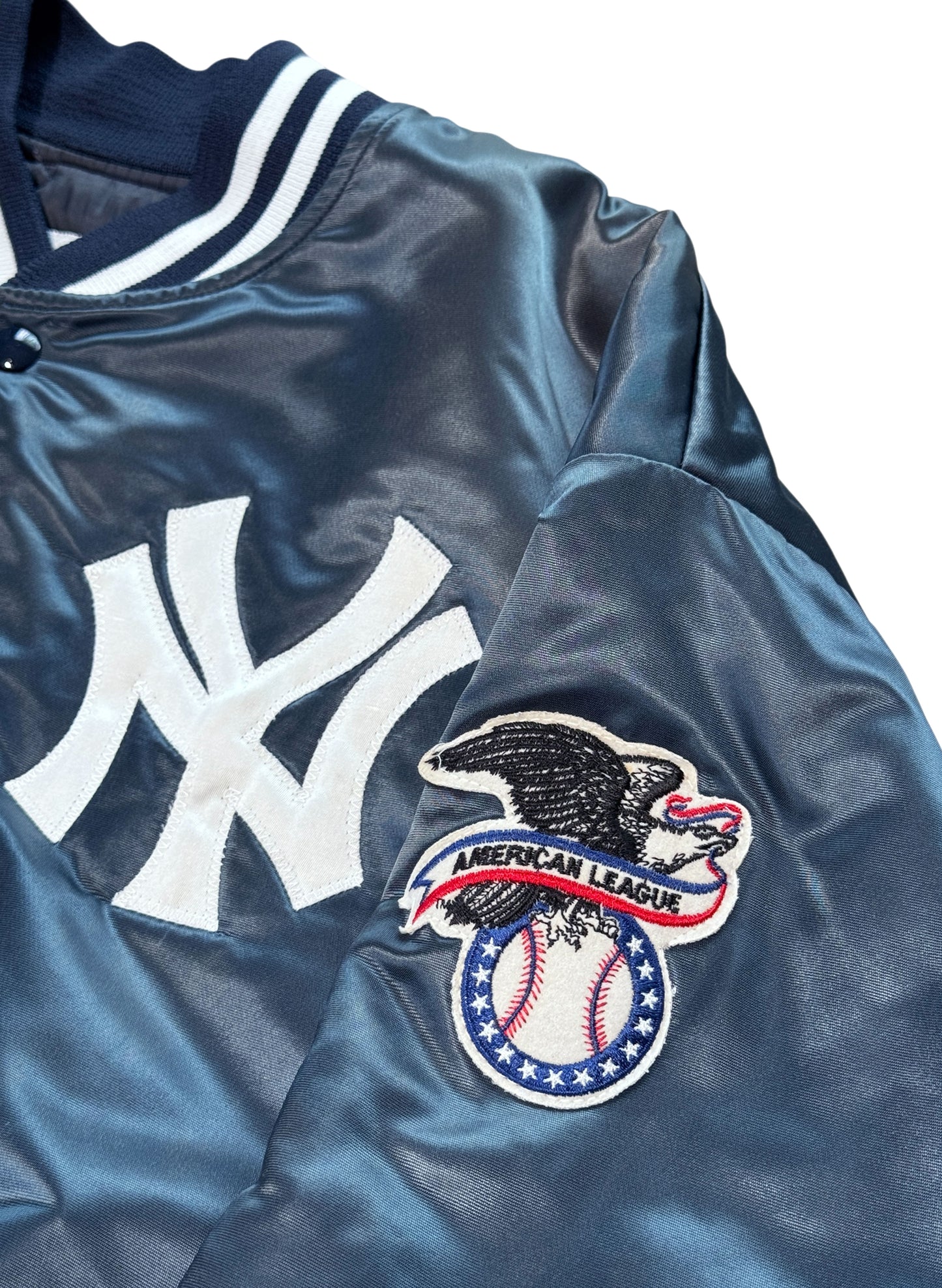 (SUP-772) Chalk Line NEW YORK YANKEES NYLON STADIUM JACKET (L) - MADE IN U.S.A.
