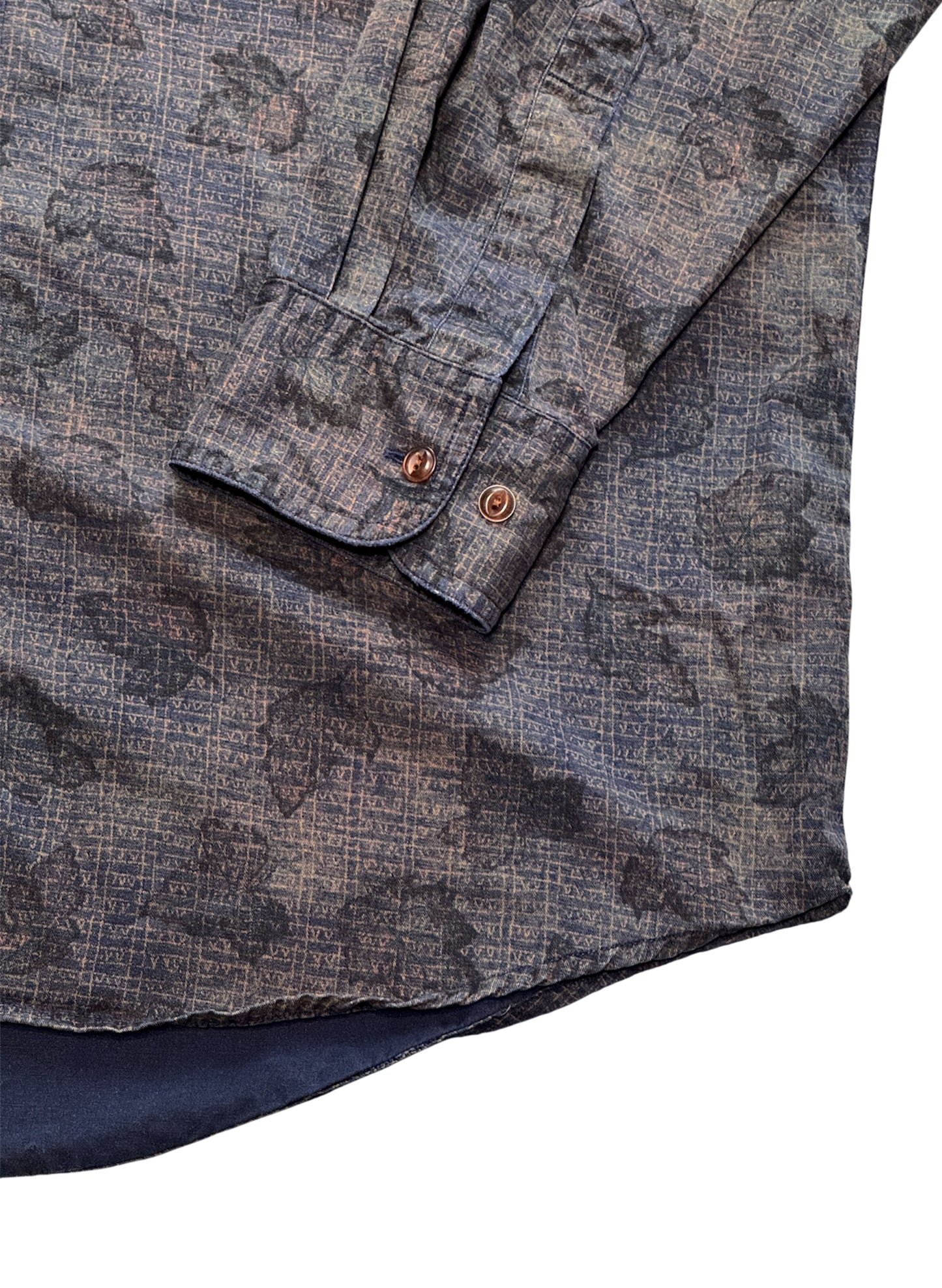 (SUP-430) CHAPS RALPH LAUREN "LEAF" SHIRT - LARGE