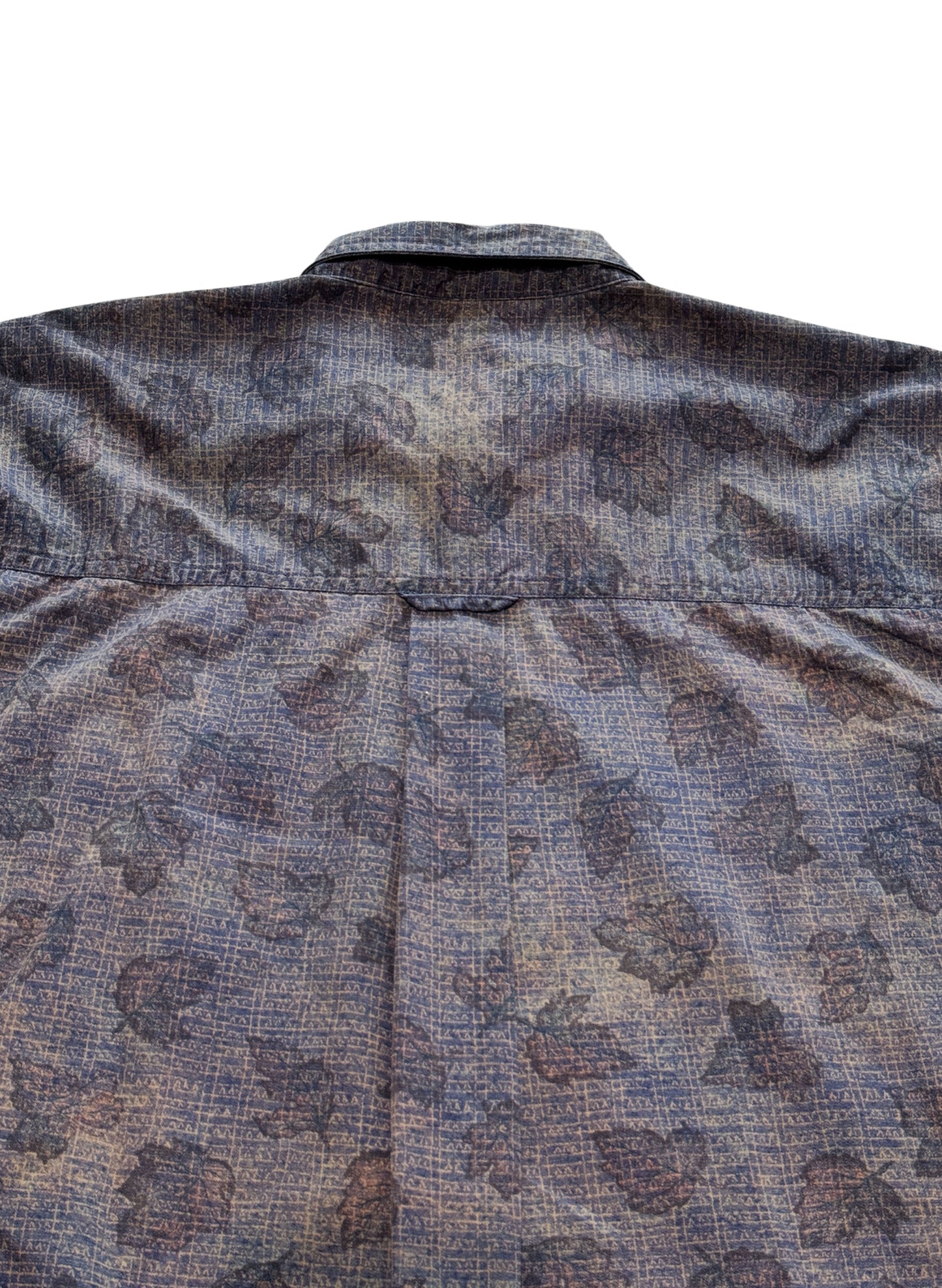 (SUP-430) CHAPS RALPH LAUREN "LEAF" SHIRT - LARGE