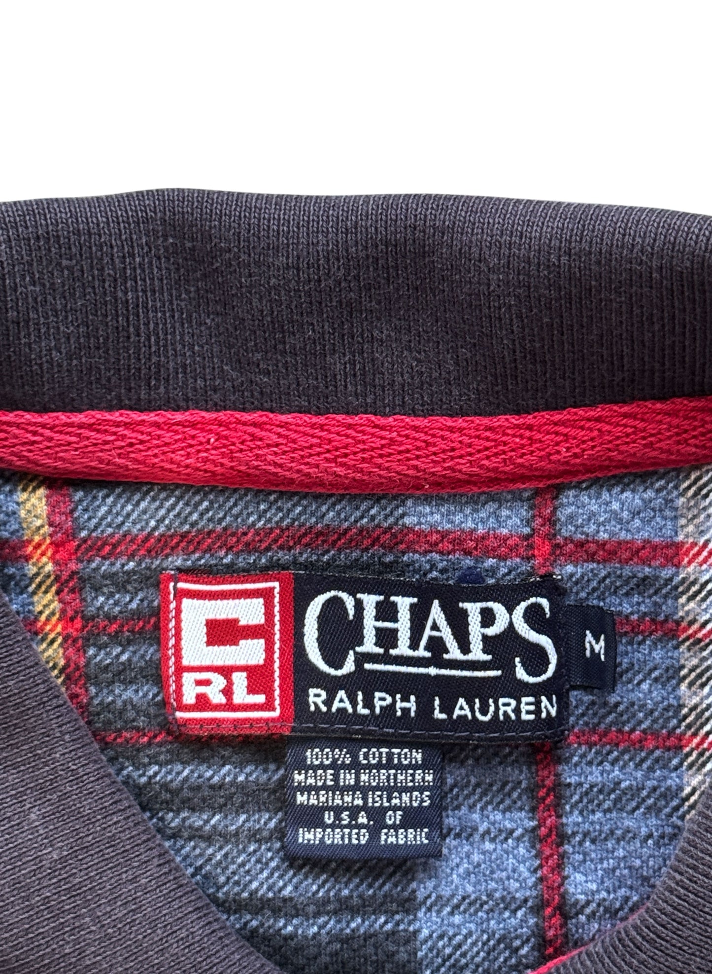 (SUP-687) CHAPS by RALPH LAUREN CHECK POLO SHIRT