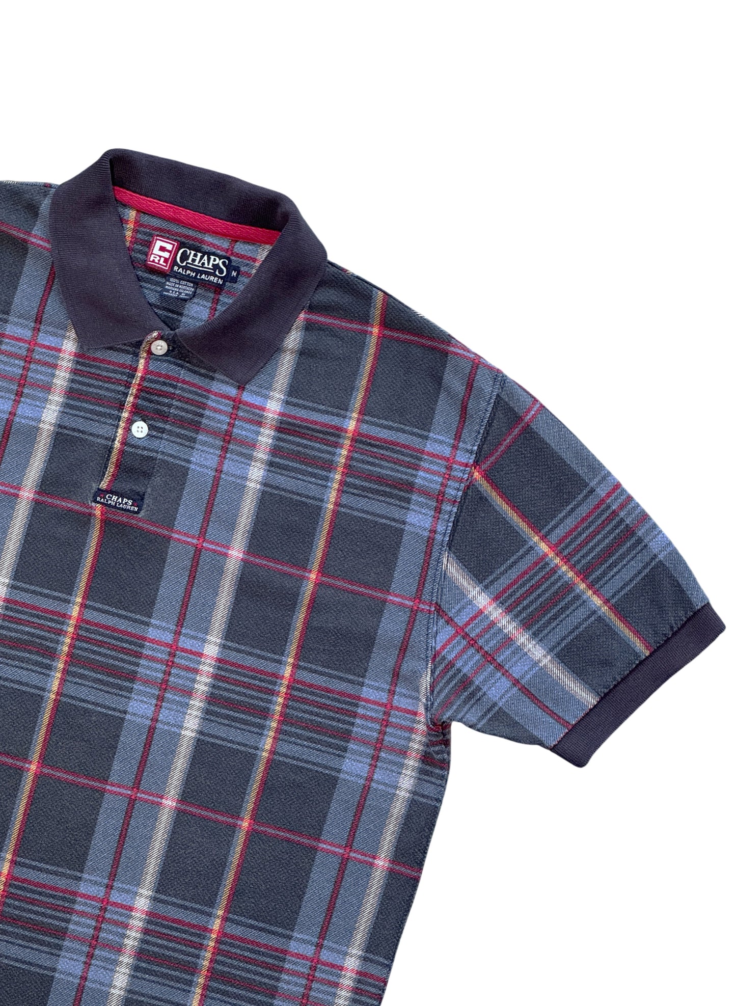 (SUP-687) CHAPS by RALPH LAUREN CHECK POLO SHIRT