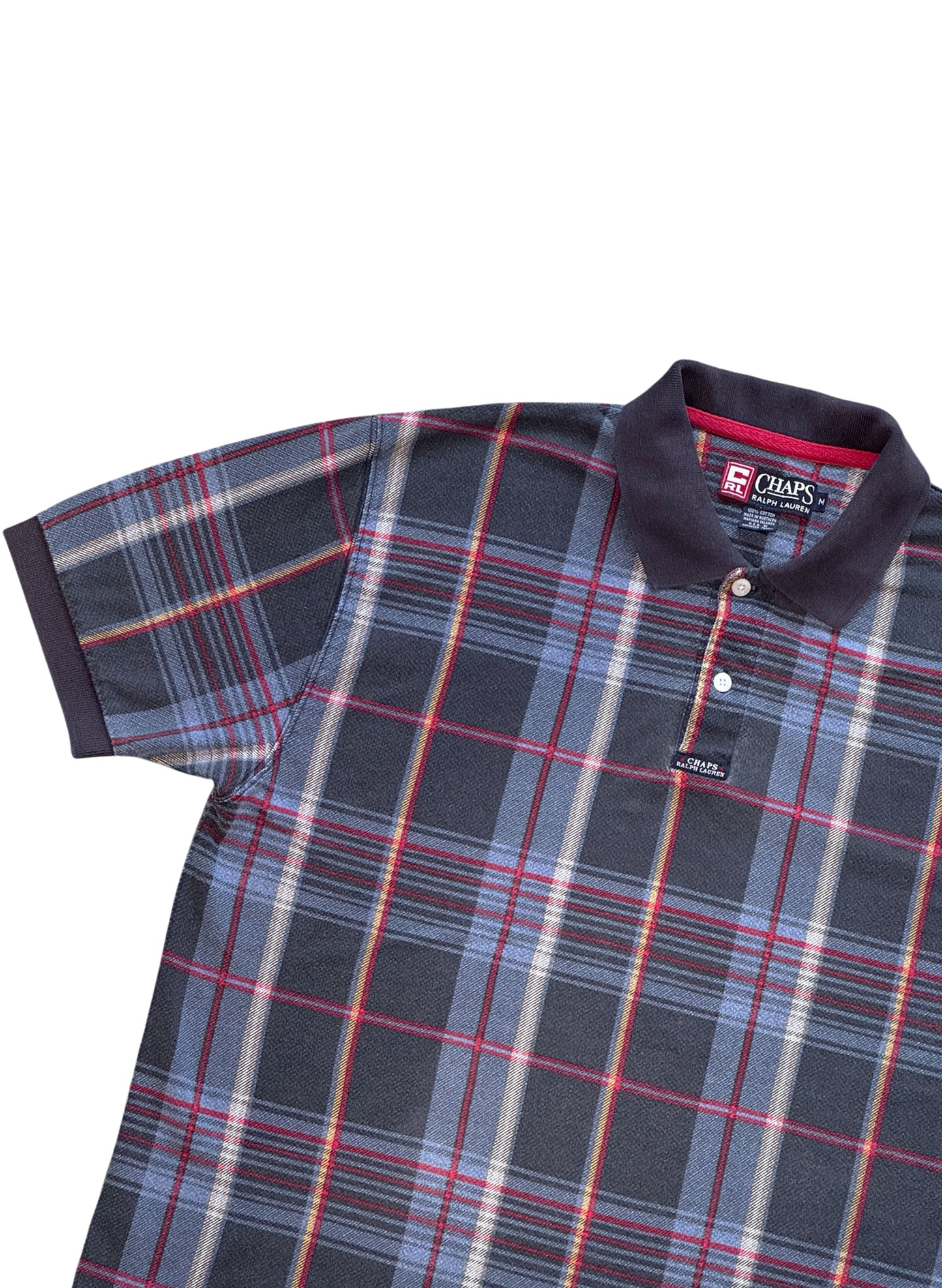 (SUP-687) CHAPS by RALPH LAUREN CHECK POLO SHIRT