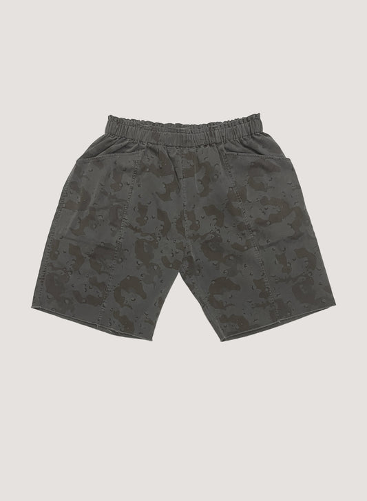 (WB-24SS-066) WOODBLOCK CUT-OFF EASY SHORTS PIGMENT DYED