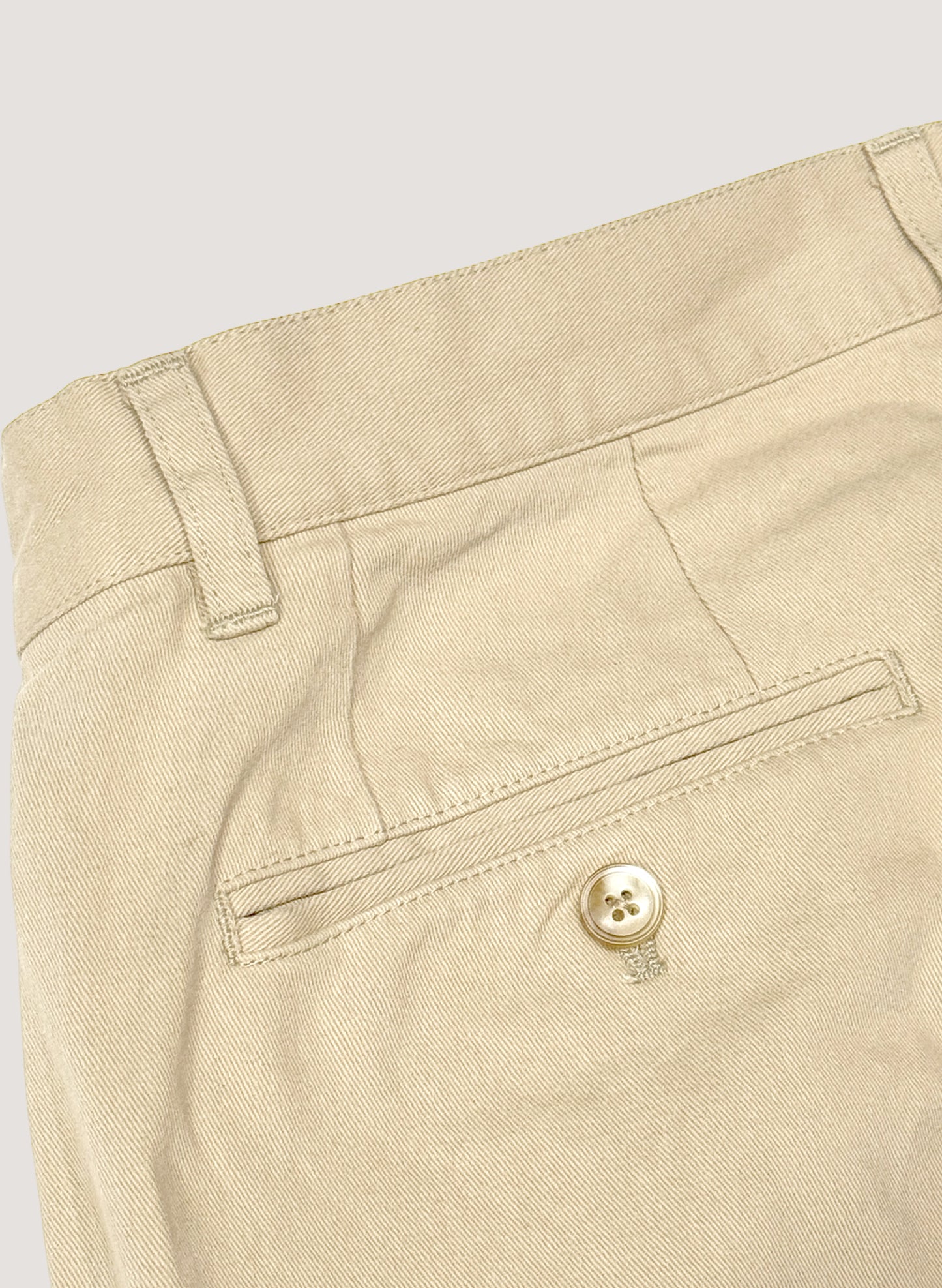 WOODBLOCK 2STAMP PAINT CUSTOMIZED 2TUCK CHINO TROUSERS KHAKI (WB-26SS-011)