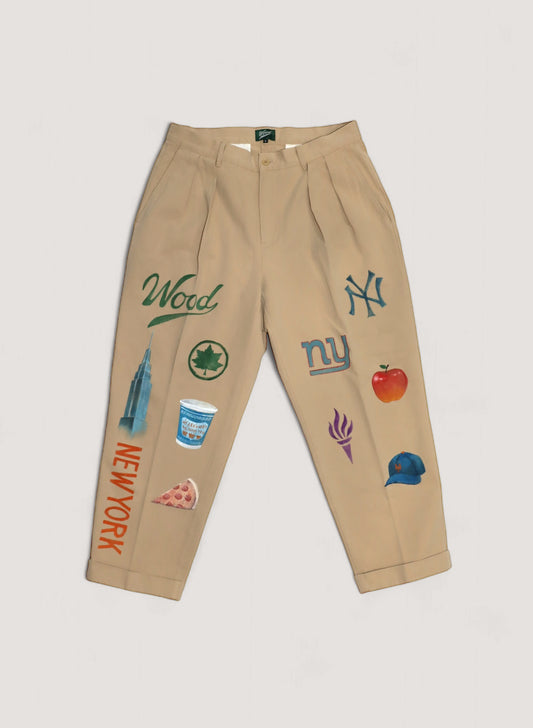 WOODBLOCK x TSUYOSHI YAMANAKA CUSTOMIZED CHINO TROUSERS L (WB-24AW-006)