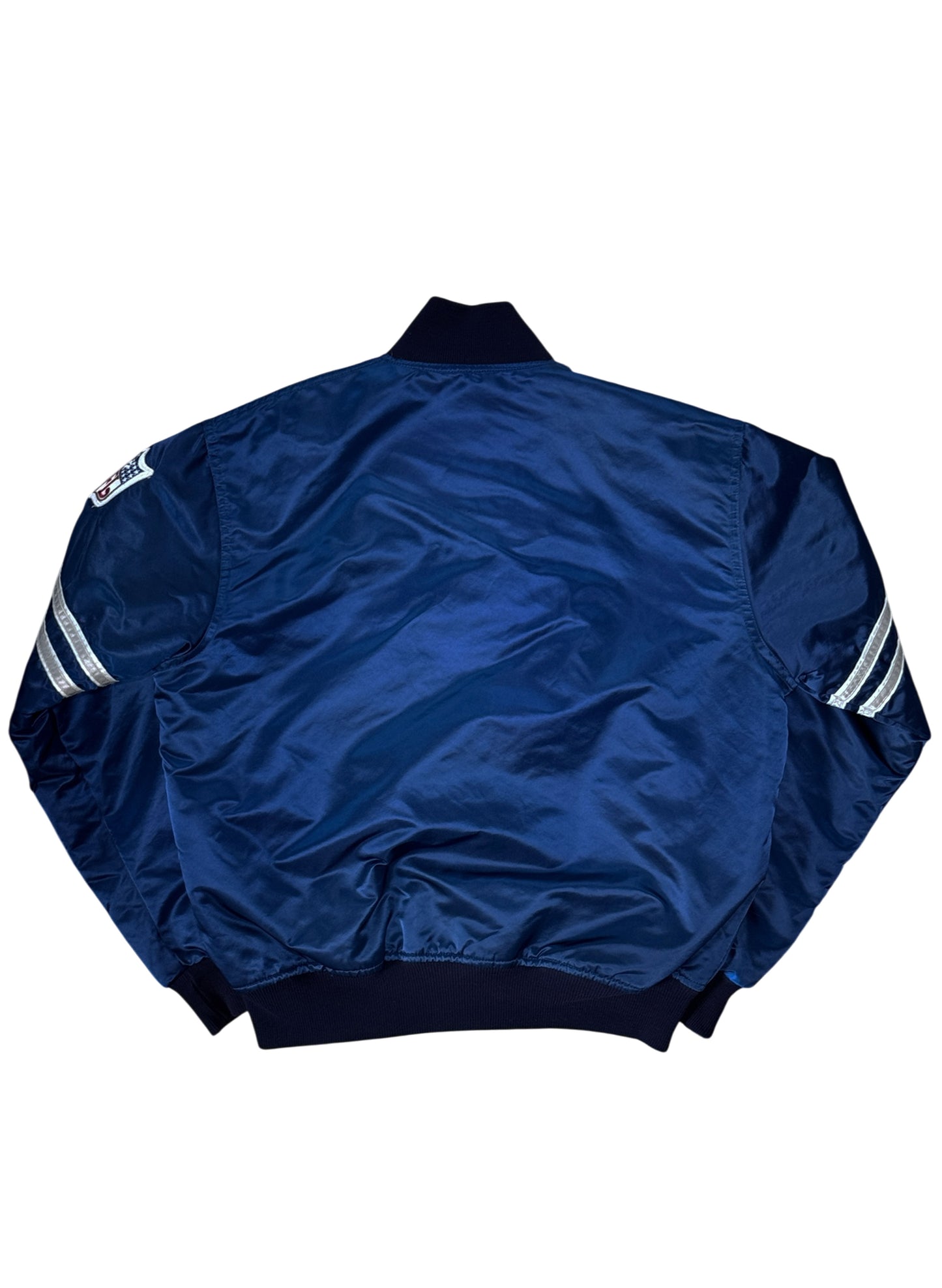 (SUP-808) STARTER NFL DALLAS COWBOYS NYLON QUILTING STADIUM JACKET - M - MADE IN U.S.A.