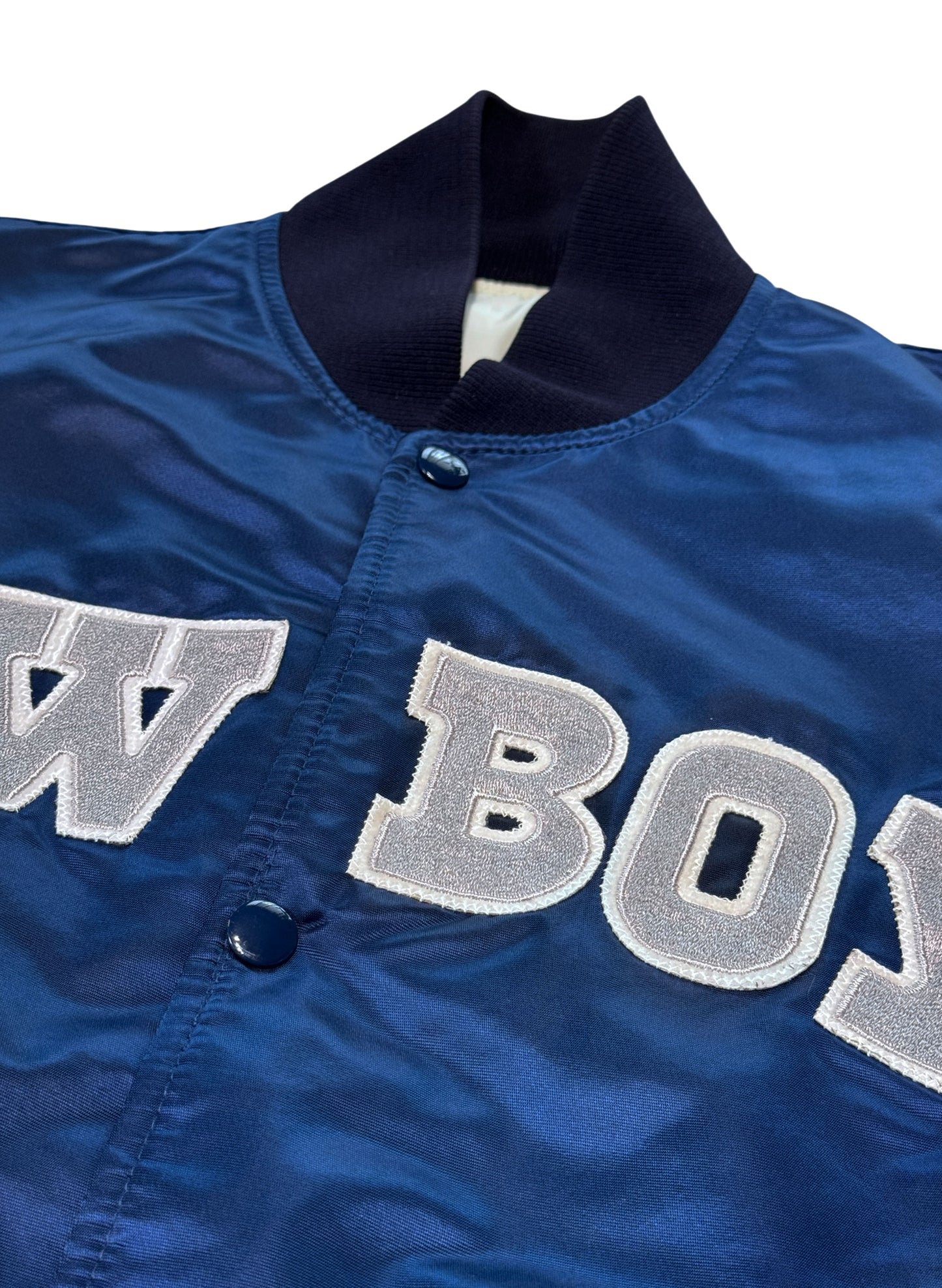(SUP-808) STARTER NFL DALLAS COWBOYS NYLON QUILTING STADIUM JACKET - M - MADE IN U.S.A.