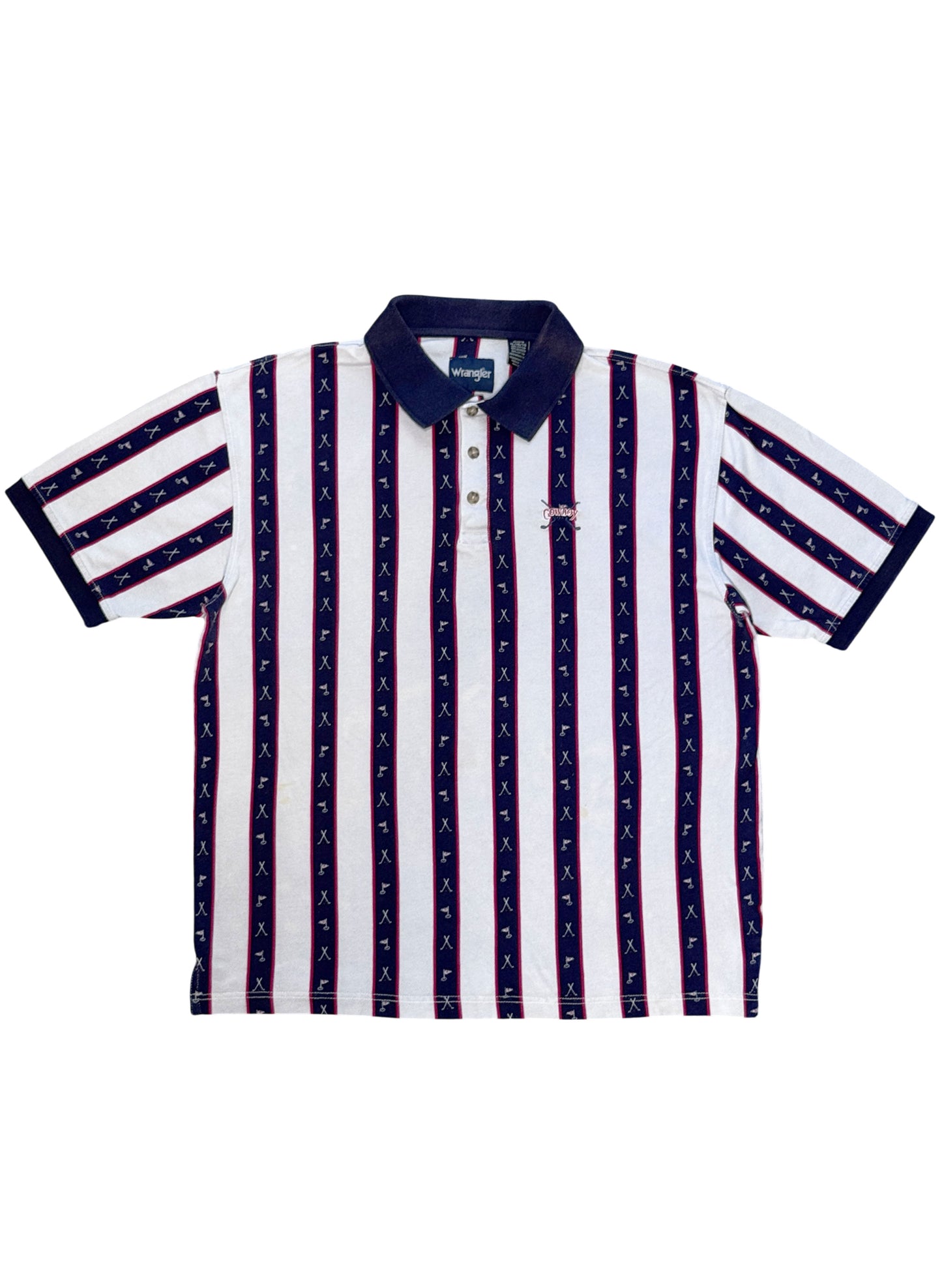 (SUP-677) Wrangler "COWBOY GOLF" POLO SHIRT