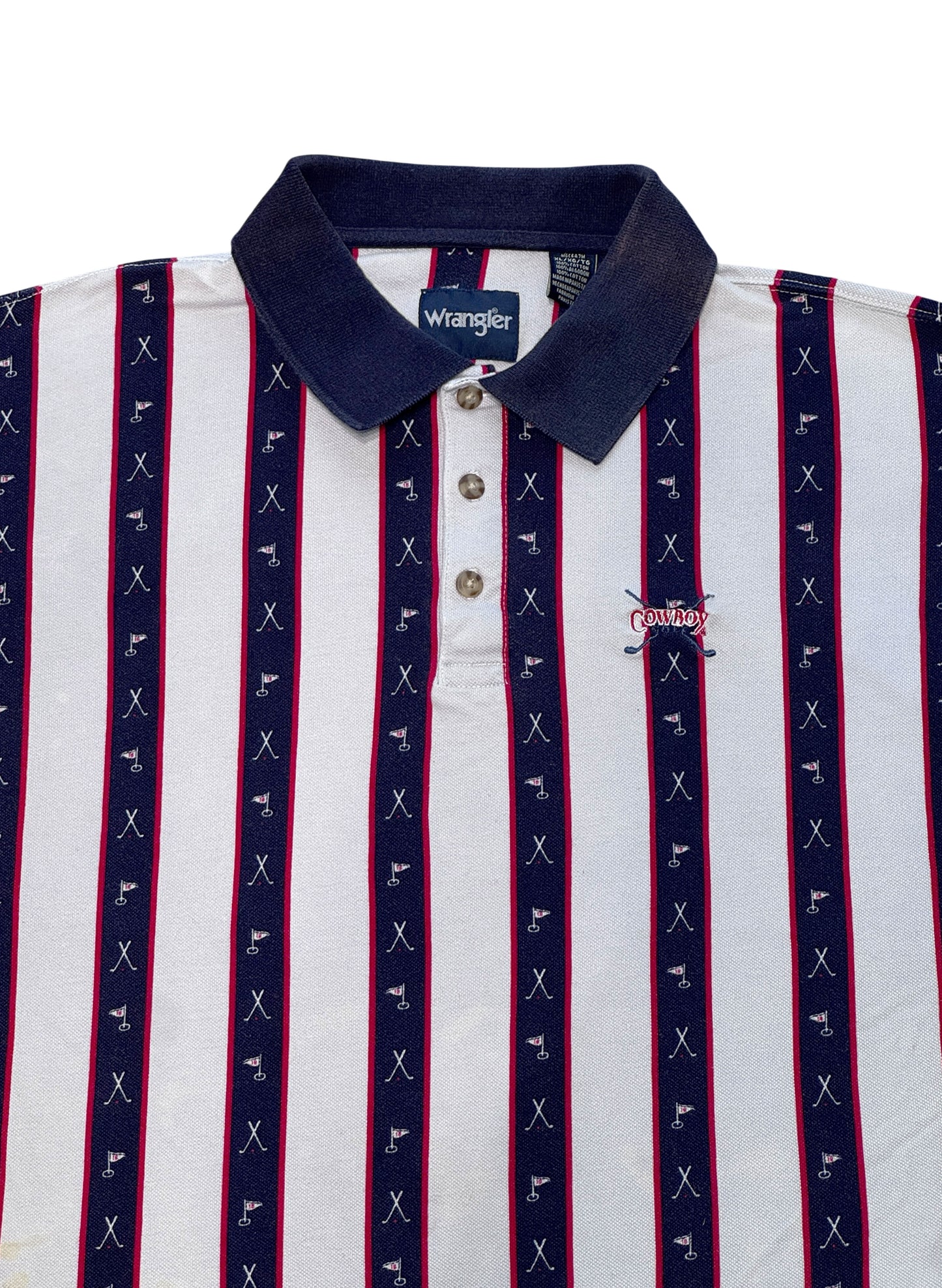 (SUP-677) Wrangler "COWBOY GOLF" POLO SHIRT