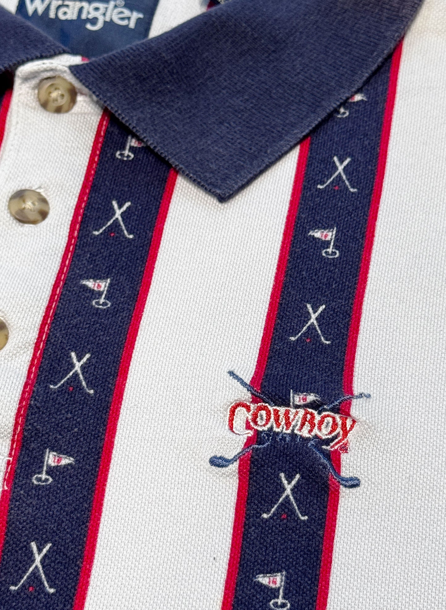 (SUP-677) Wrangler "COWBOY GOLF" POLO SHIRT