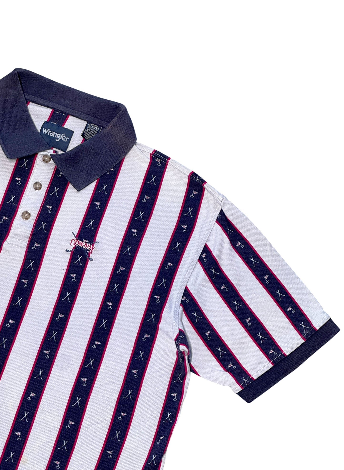 (SUP-677) Wrangler "COWBOY GOLF" POLO SHIRT