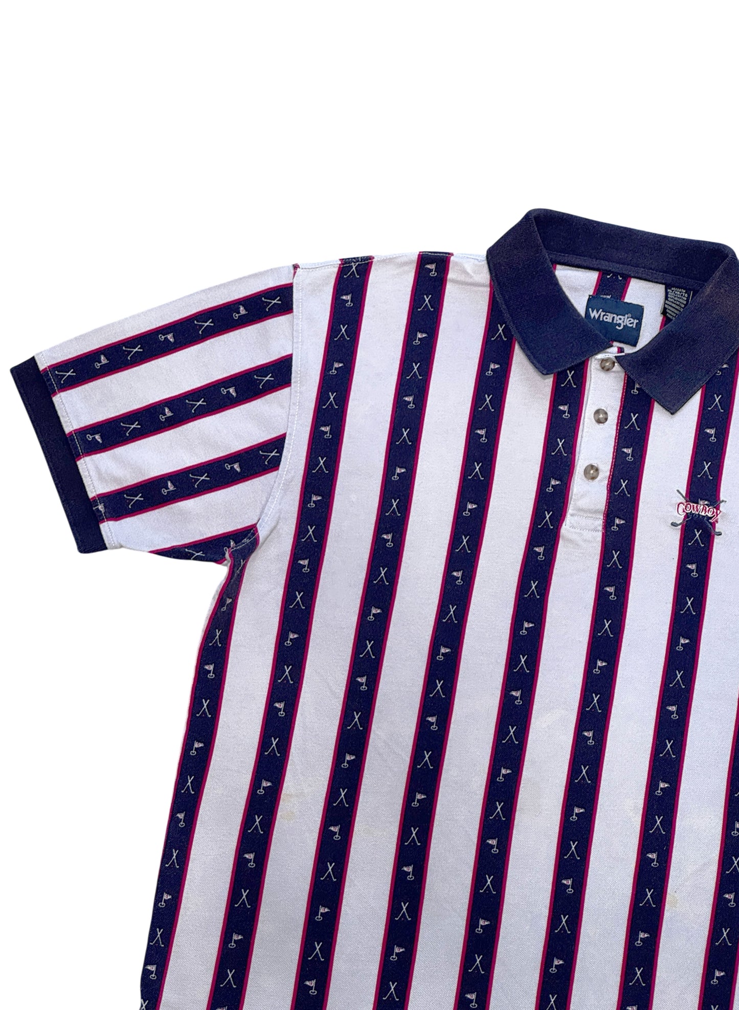 (SUP-677) Wrangler "COWBOY GOLF" POLO SHIRT