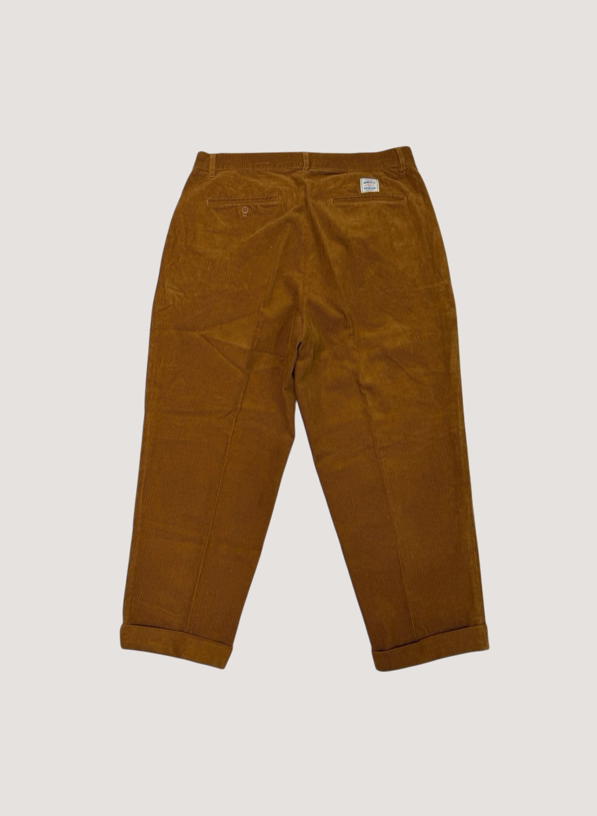 WOODBLOCK 2TUCK CORDUROY TROUSERS CAMEL (WB-26AW-010)