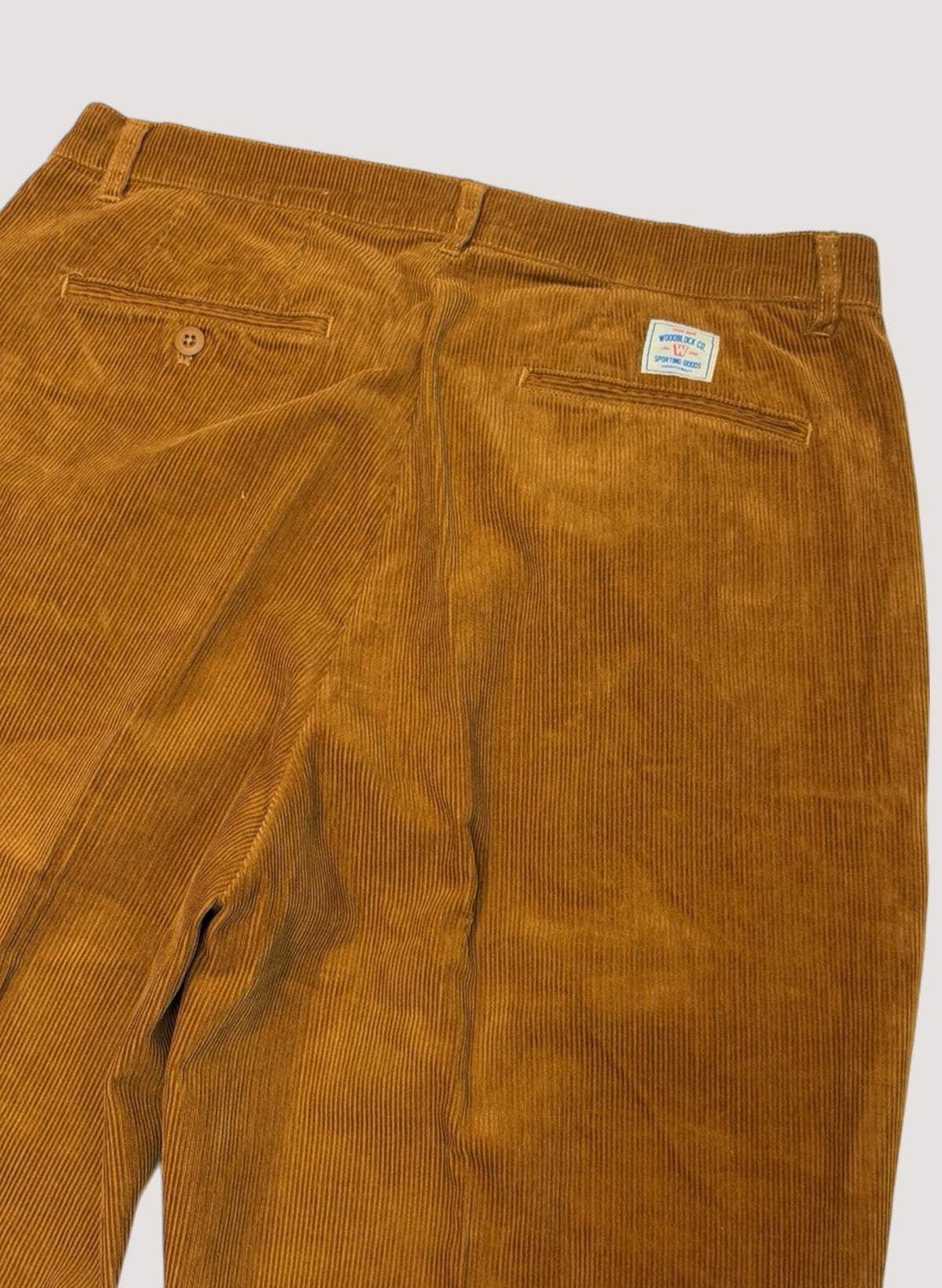 WOODBLOCK 2TUCK CORDUROY TROUSERS CAMEL (WB-26AW-010)