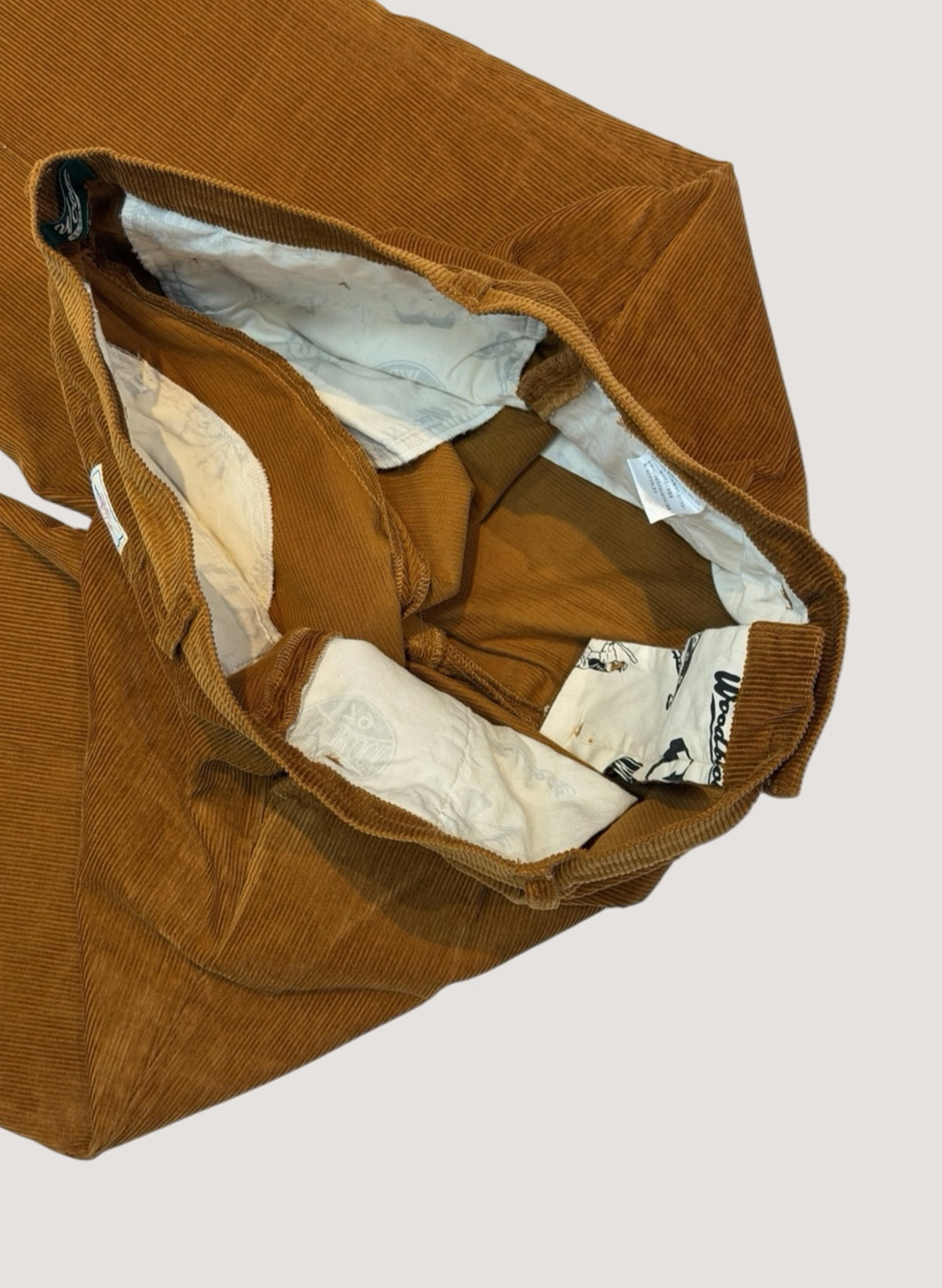WOODBLOCK 2TUCK CORDUROY TROUSERS CAMEL (WB-26AW-010)