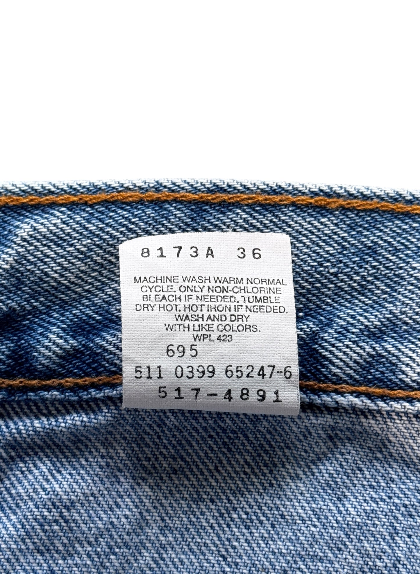 (SUP-644) 90s LEVI'S 517 BOOT CUT "CUT OFF" - MADE IN U.S.A.
